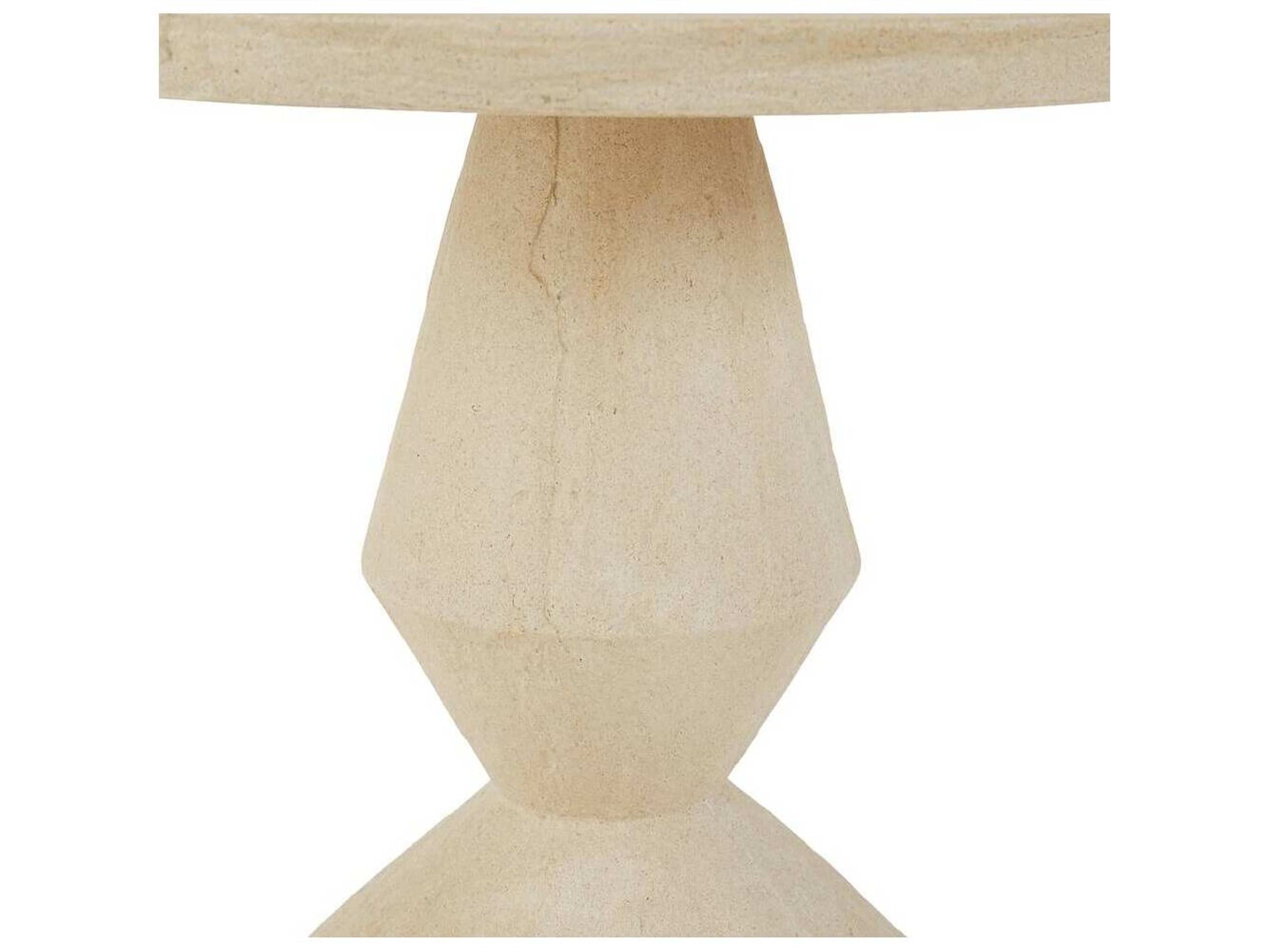 Arteriors Outdoor Calypso Tuscan Concrete Round End Table