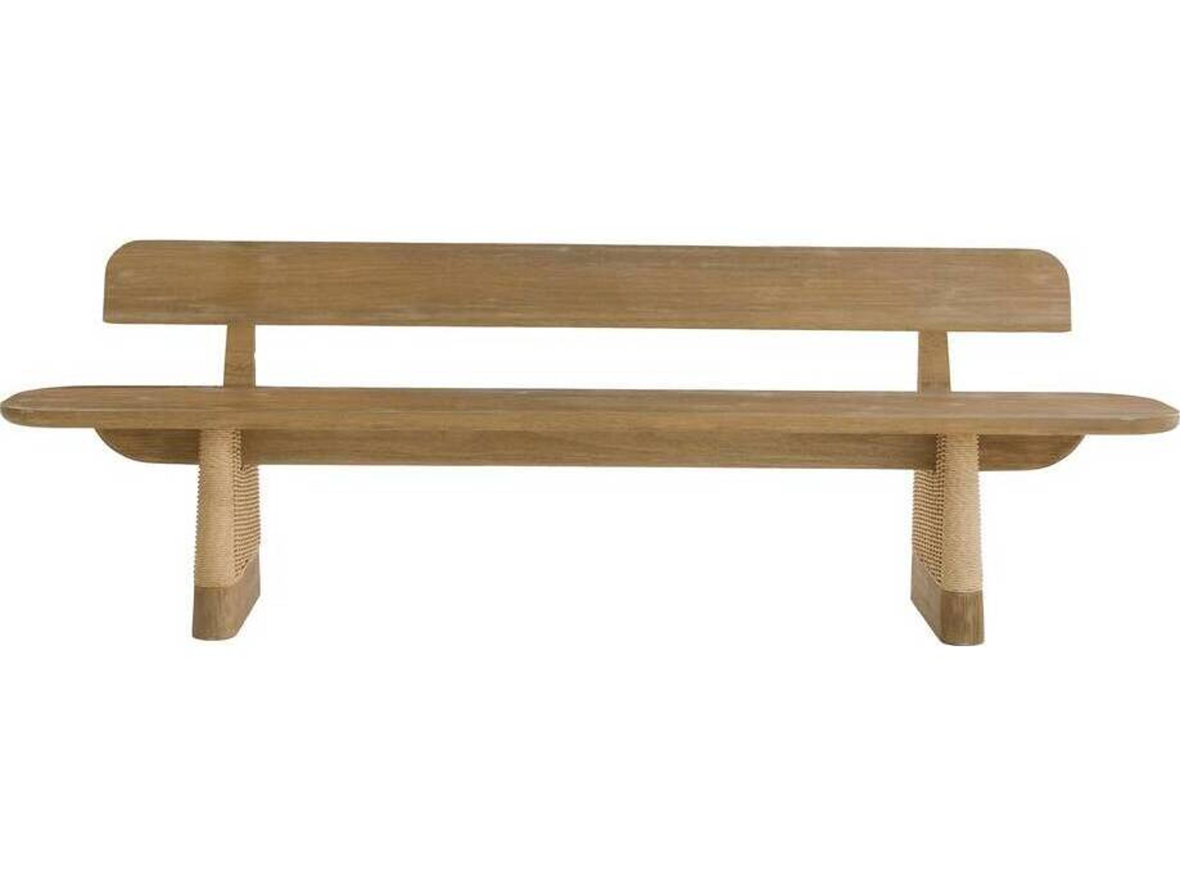 Arteriors Outdoor Delrio Honey Teak Bench