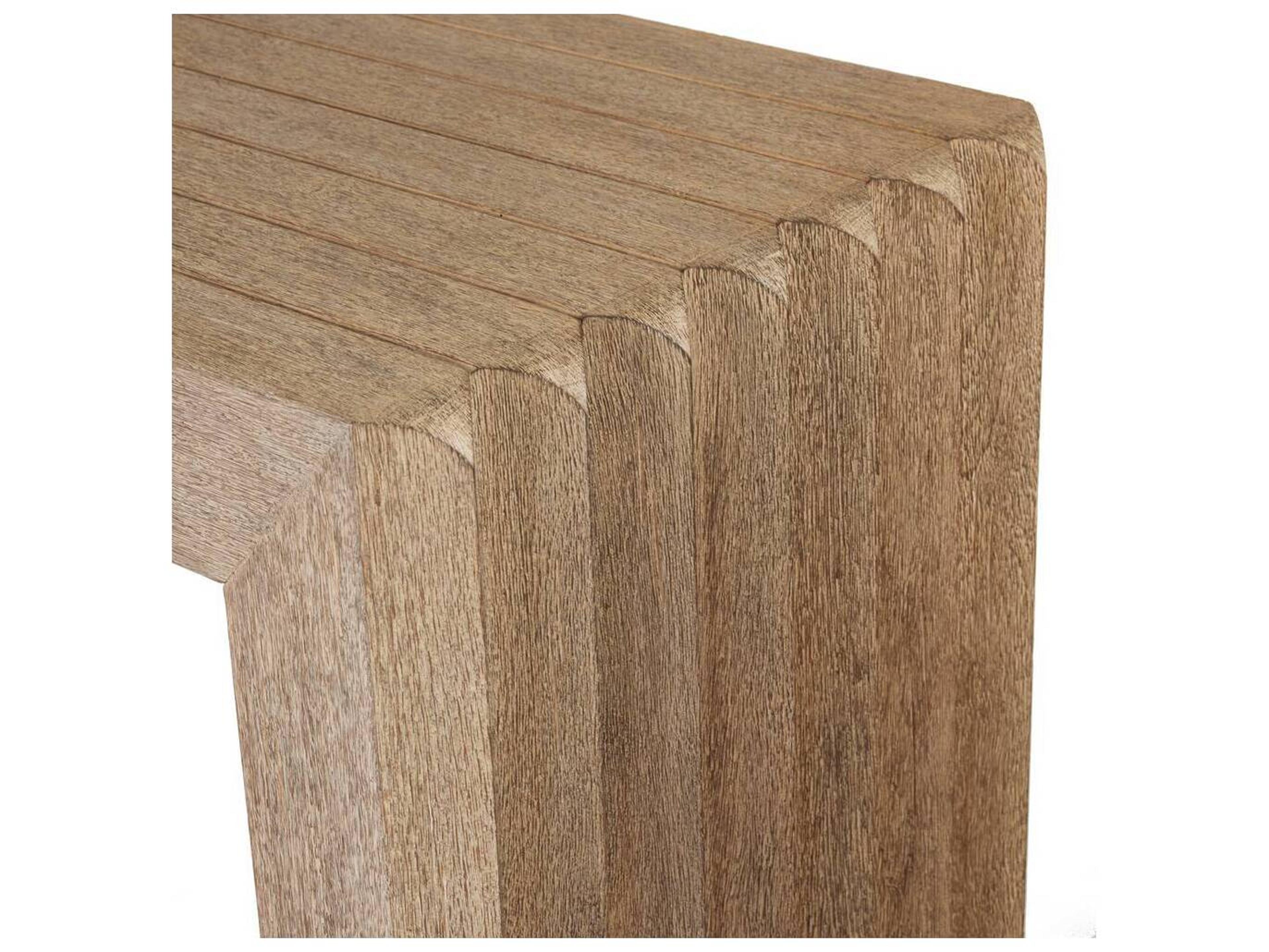 Arteriors Outdoor Delano Willow Teak Rectangular Console Table