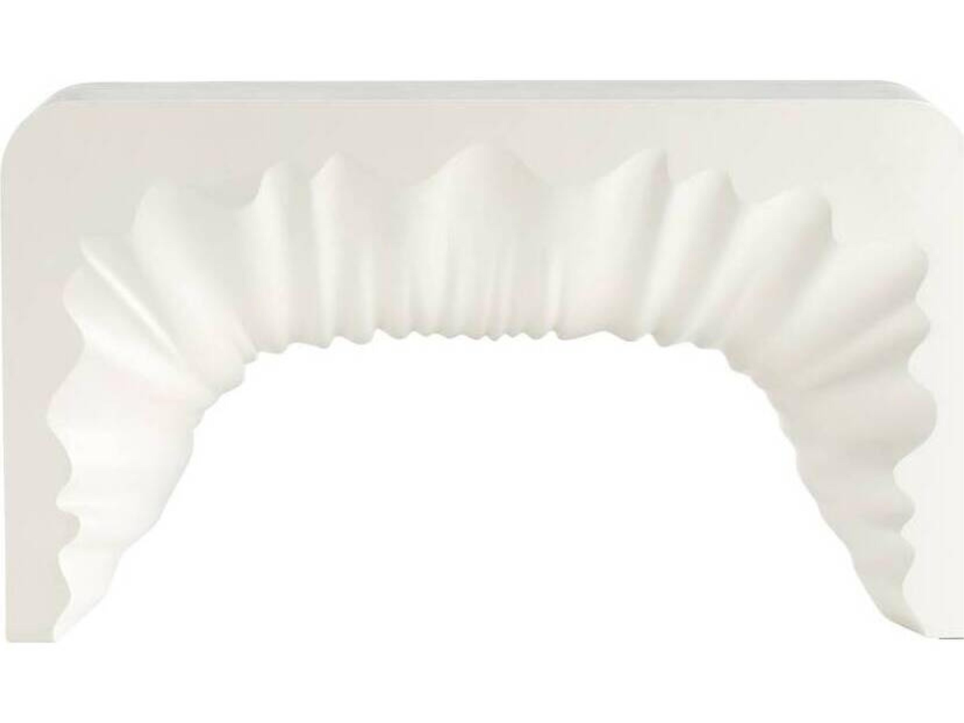 Arteriors Outdoor Farely Ivory Concrete Rectangular Console Table