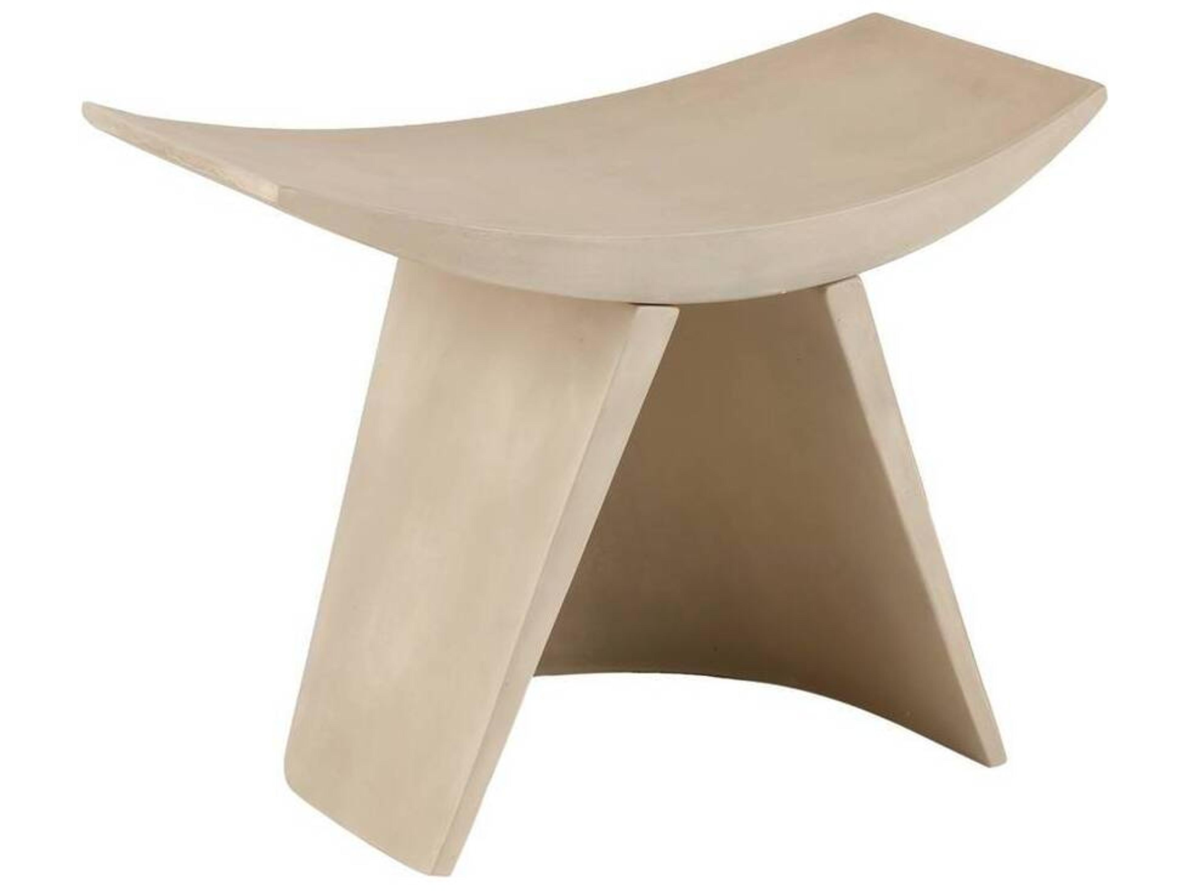 Arteriors Outdoor Enya Stonewashed Concrete Patio Stool