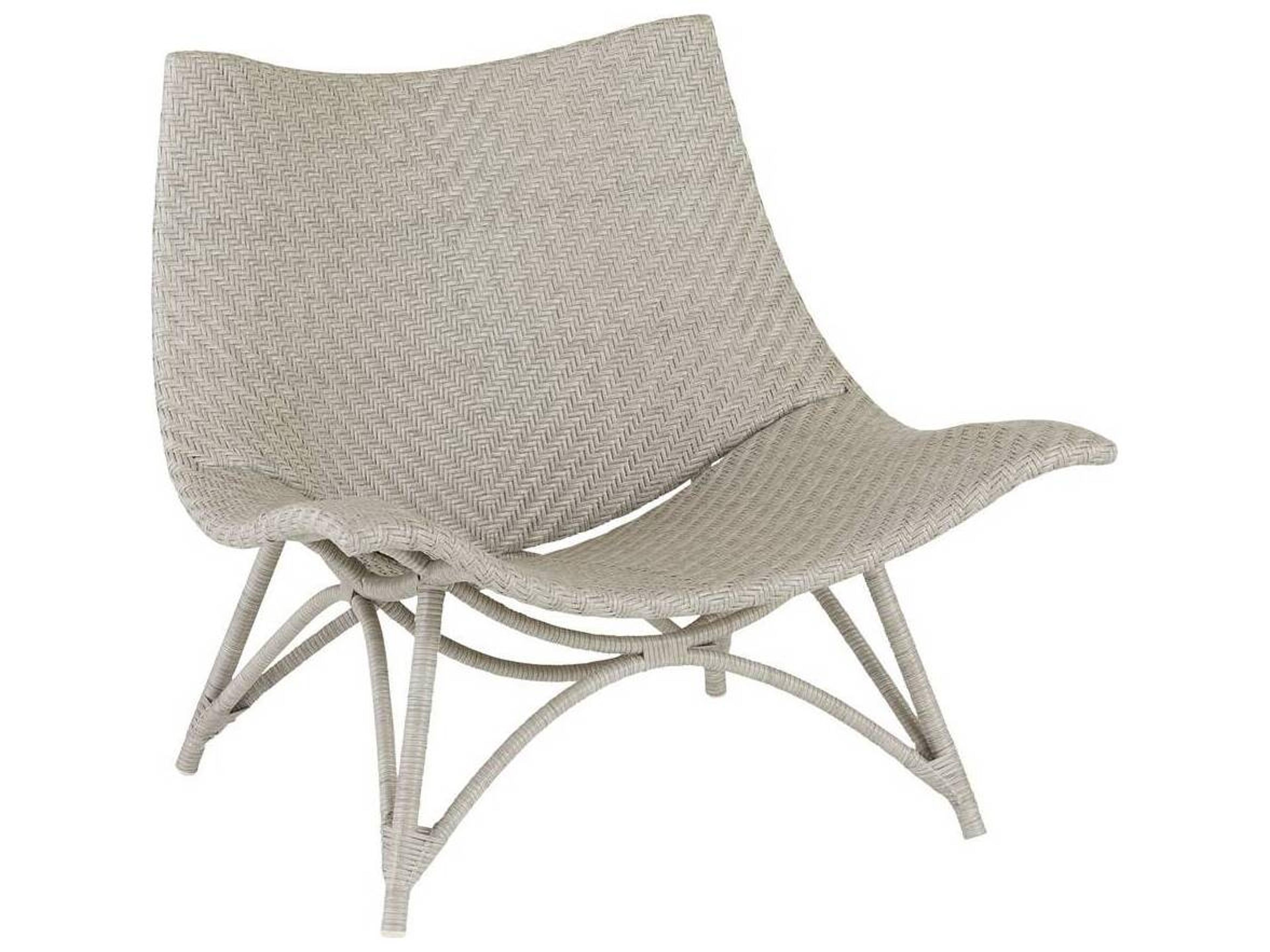 Arteriors Outdoor Margot Weathered Gray Wicker Lounge Chair