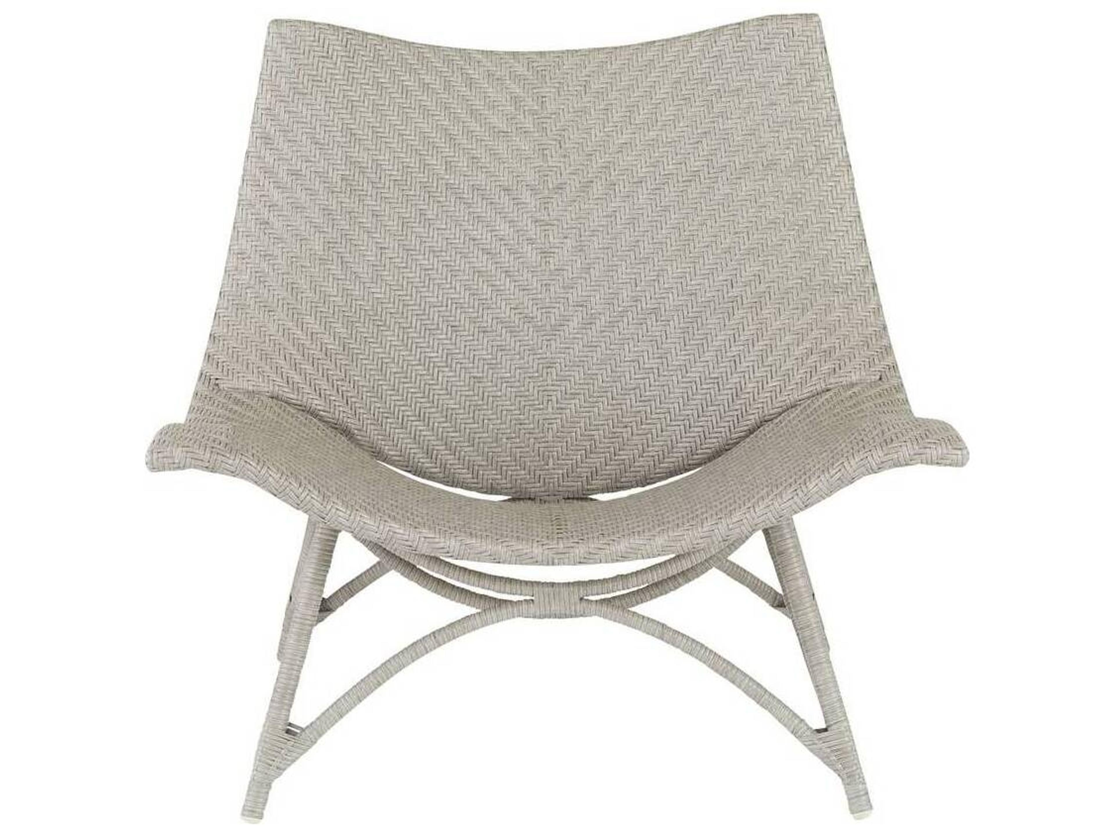 Arteriors Outdoor Margot Weathered Gray Wicker Lounge Chair