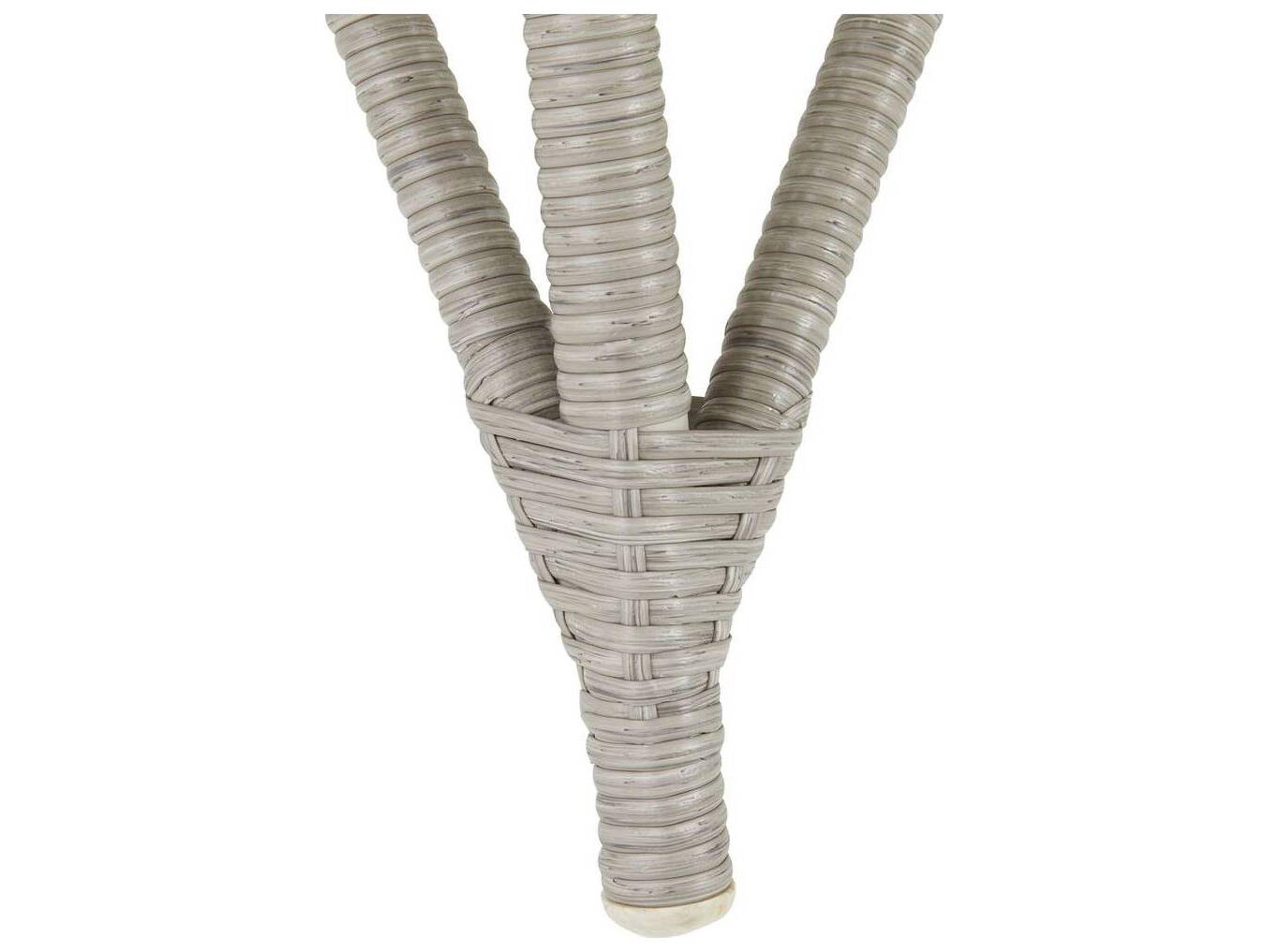 Arteriors Outdoor Margot Weathered Gray Wicker Lounge Chair