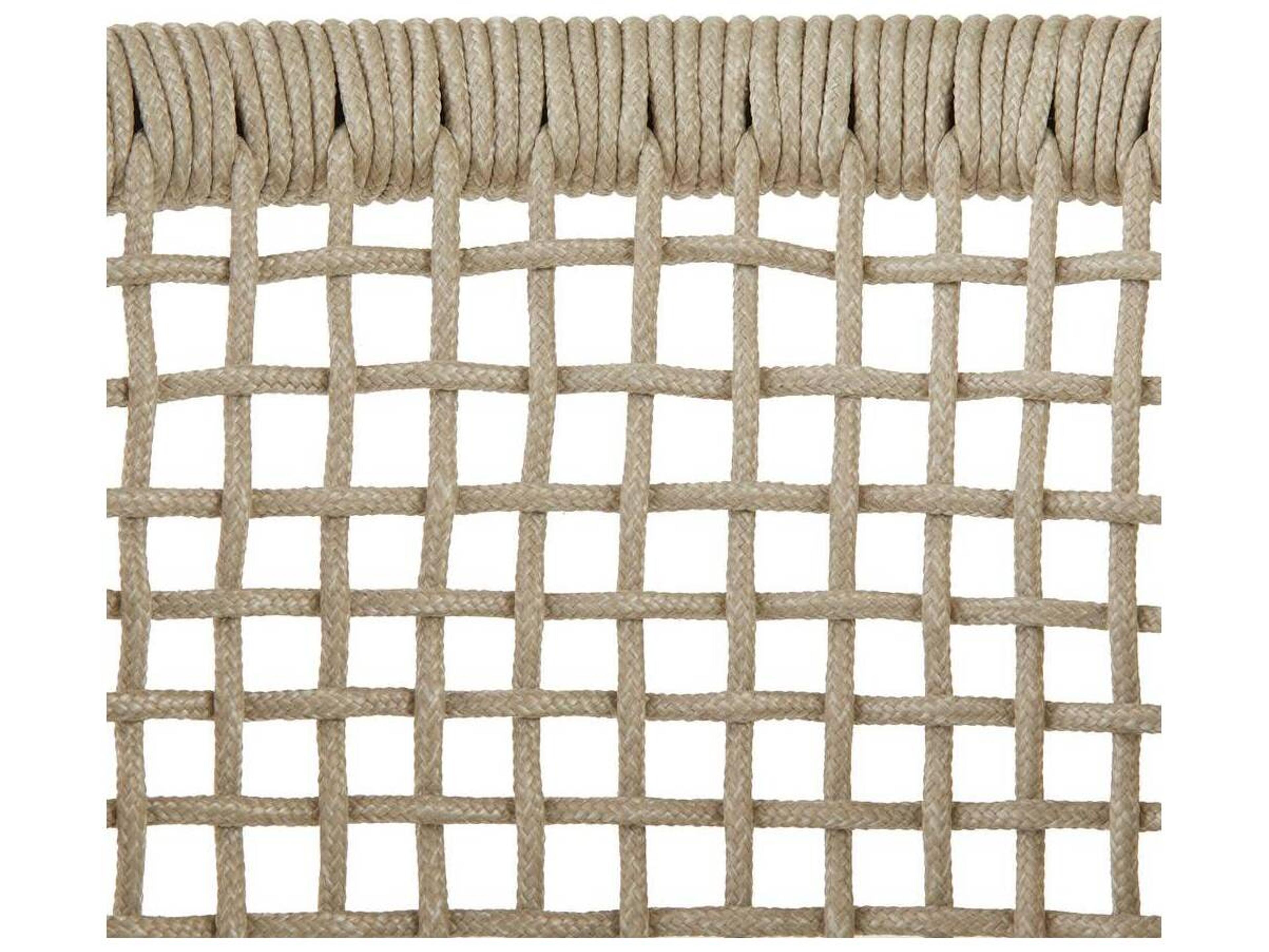 Arteriors Outdoor Enzo Buff Blackened Bronze Metal Rope Dining Chair