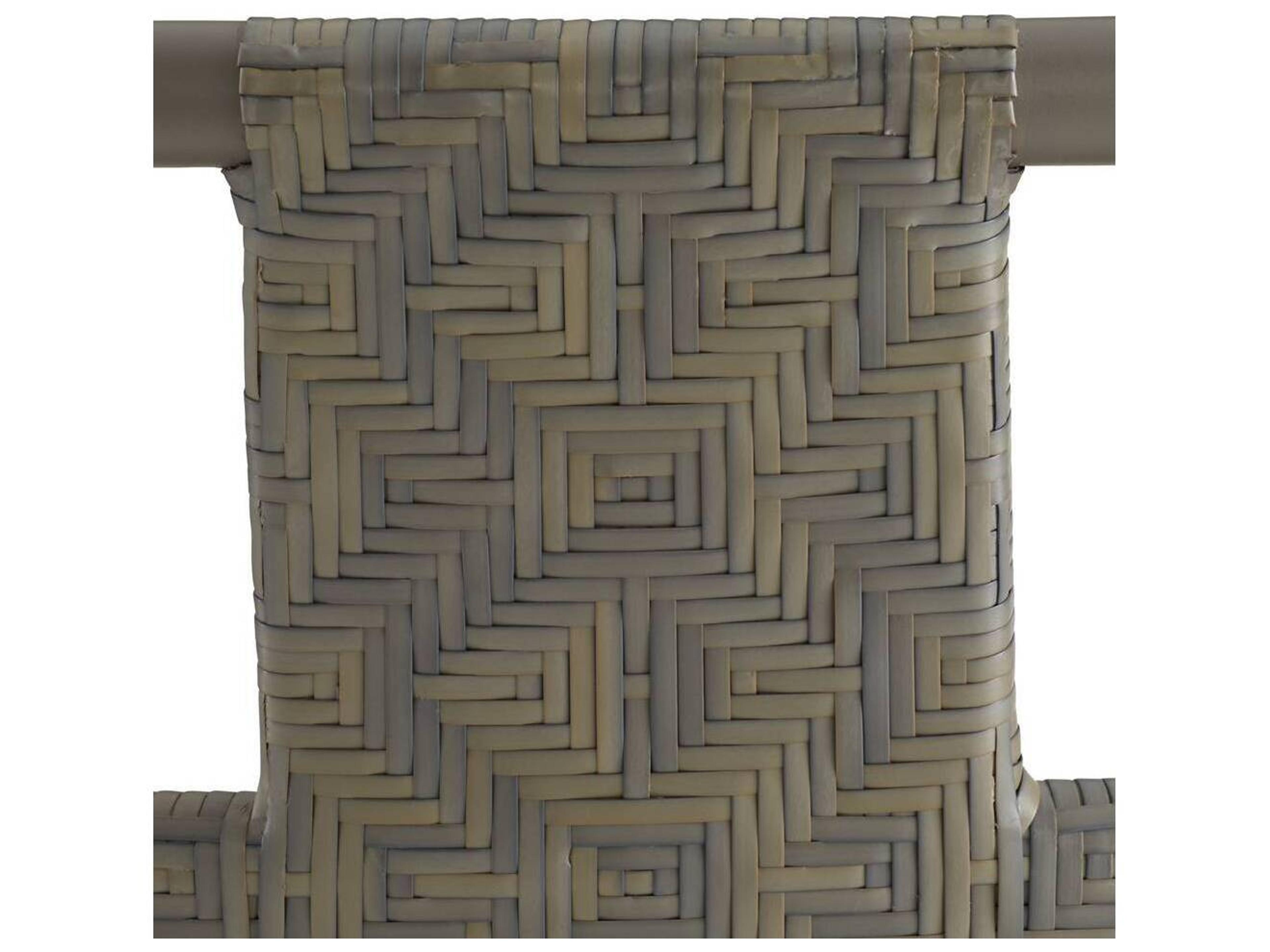 Arteriors Outdoor Newton Chartreaux Gray Wicker Dining Chair