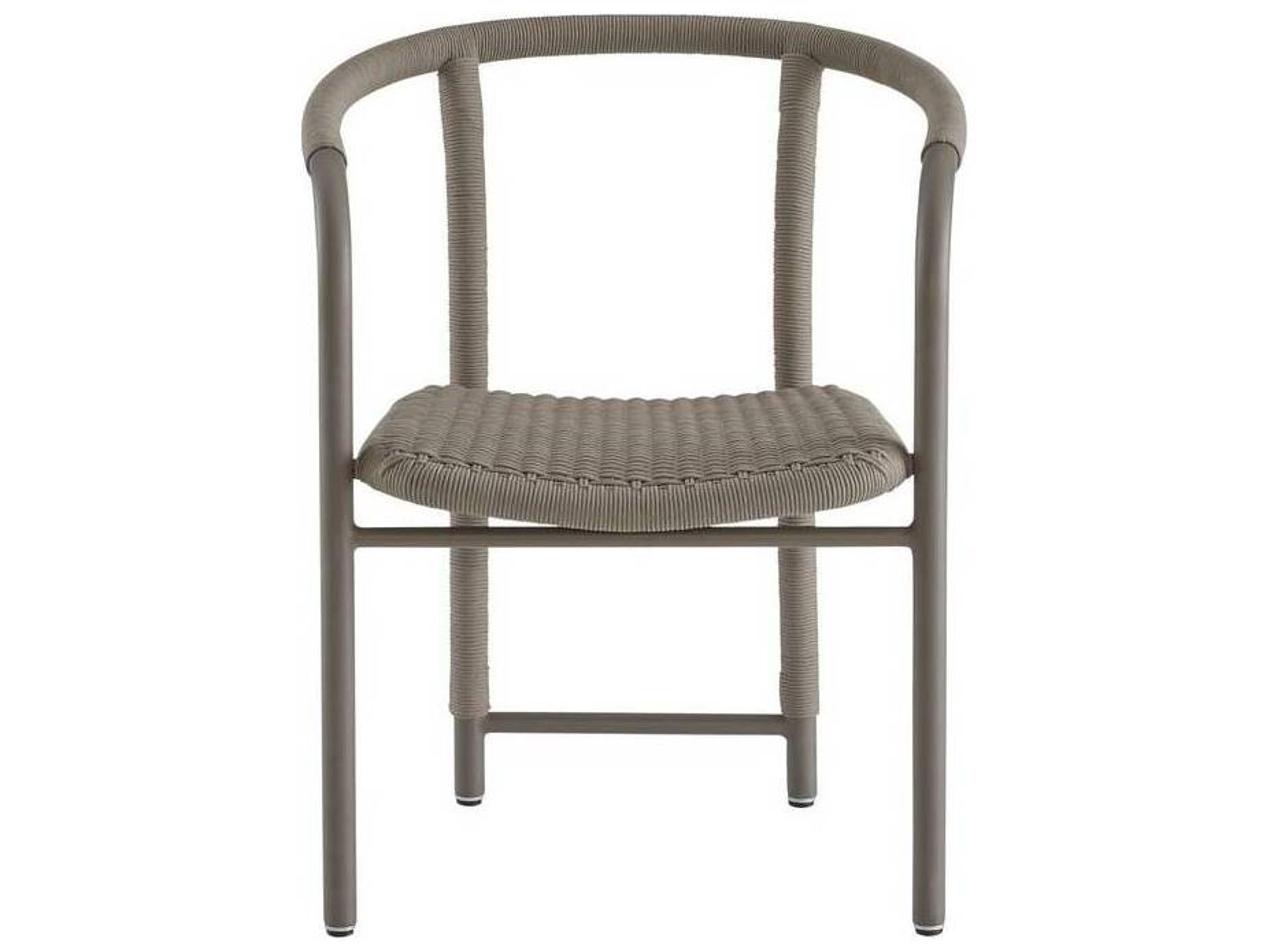 Arteriors Outdoor Feller Fossil Gray Aluminum Rope Dining Chair