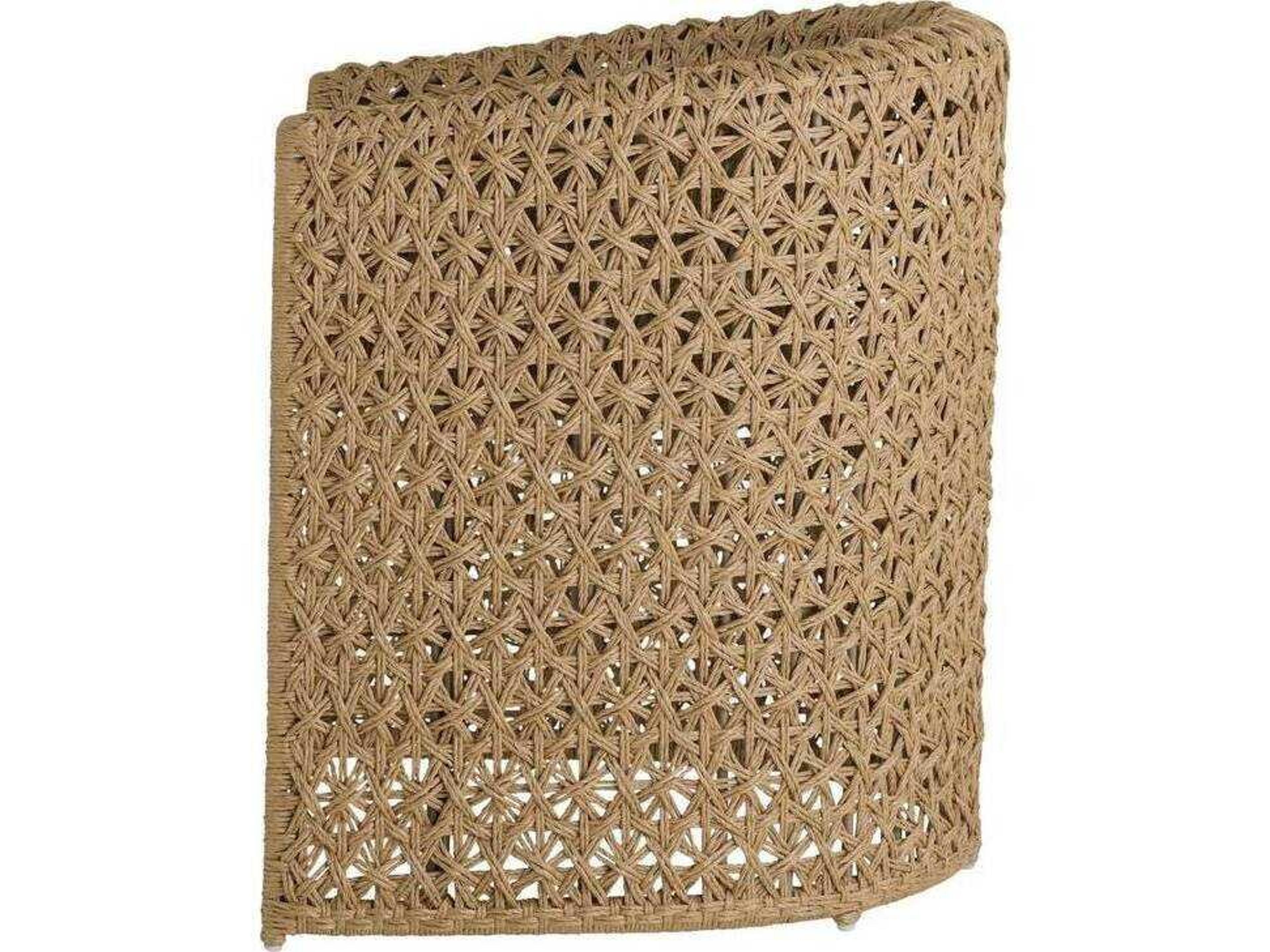 Arteriors Outdoor Tan Wicker Dining Chair