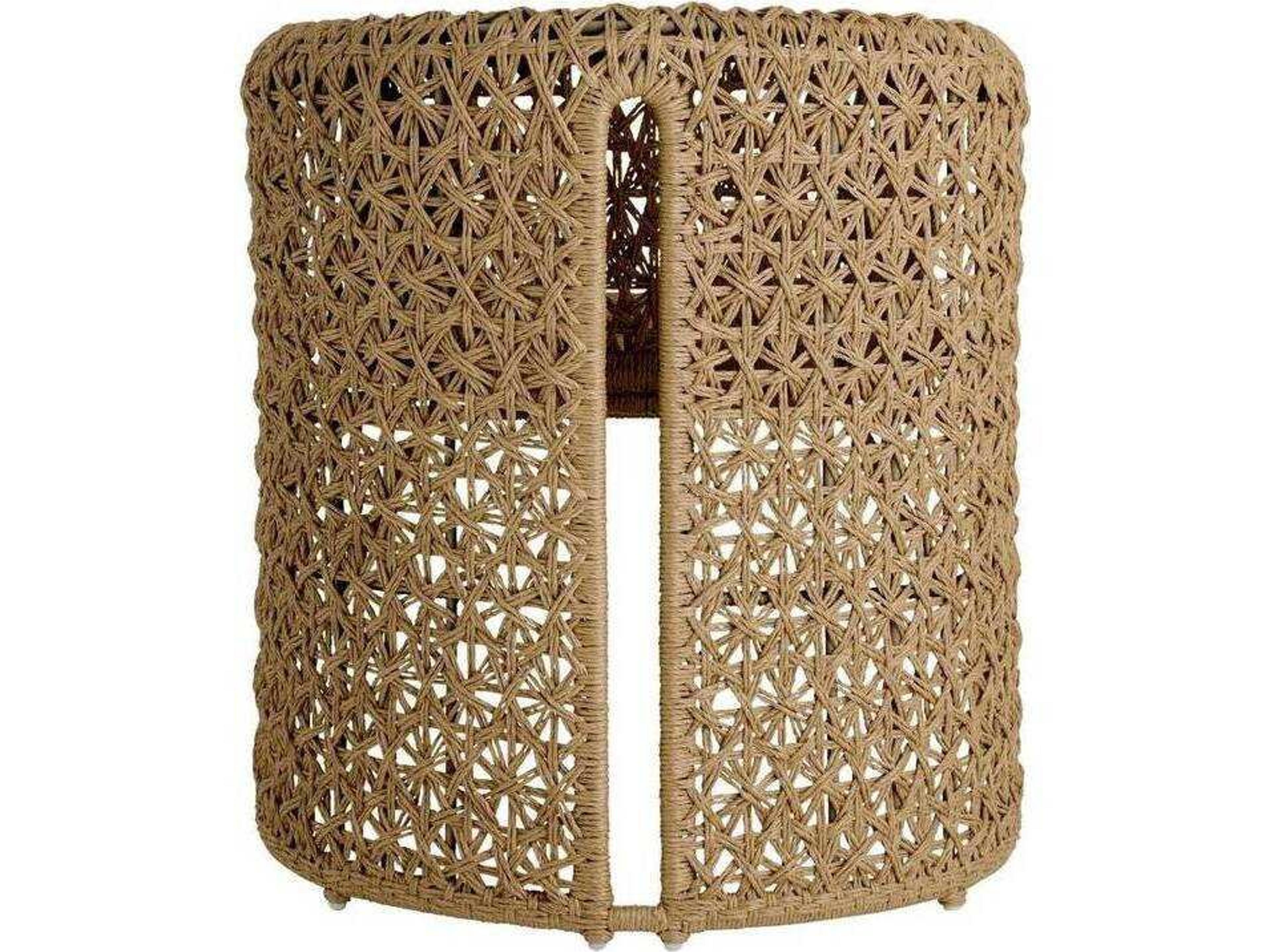 Arteriors Outdoor Tan Wicker Dining Chair