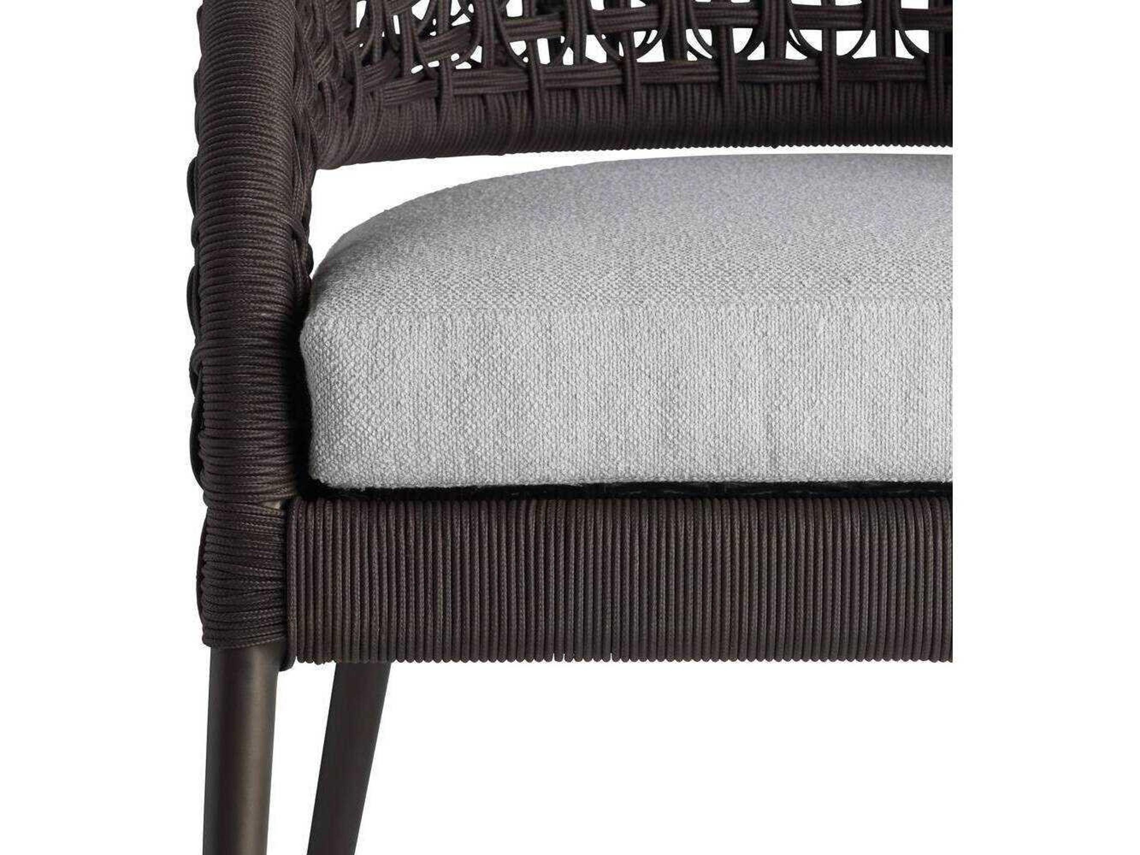 Arteriors Outdoor Porpoise Metal Cushion Dining Chair