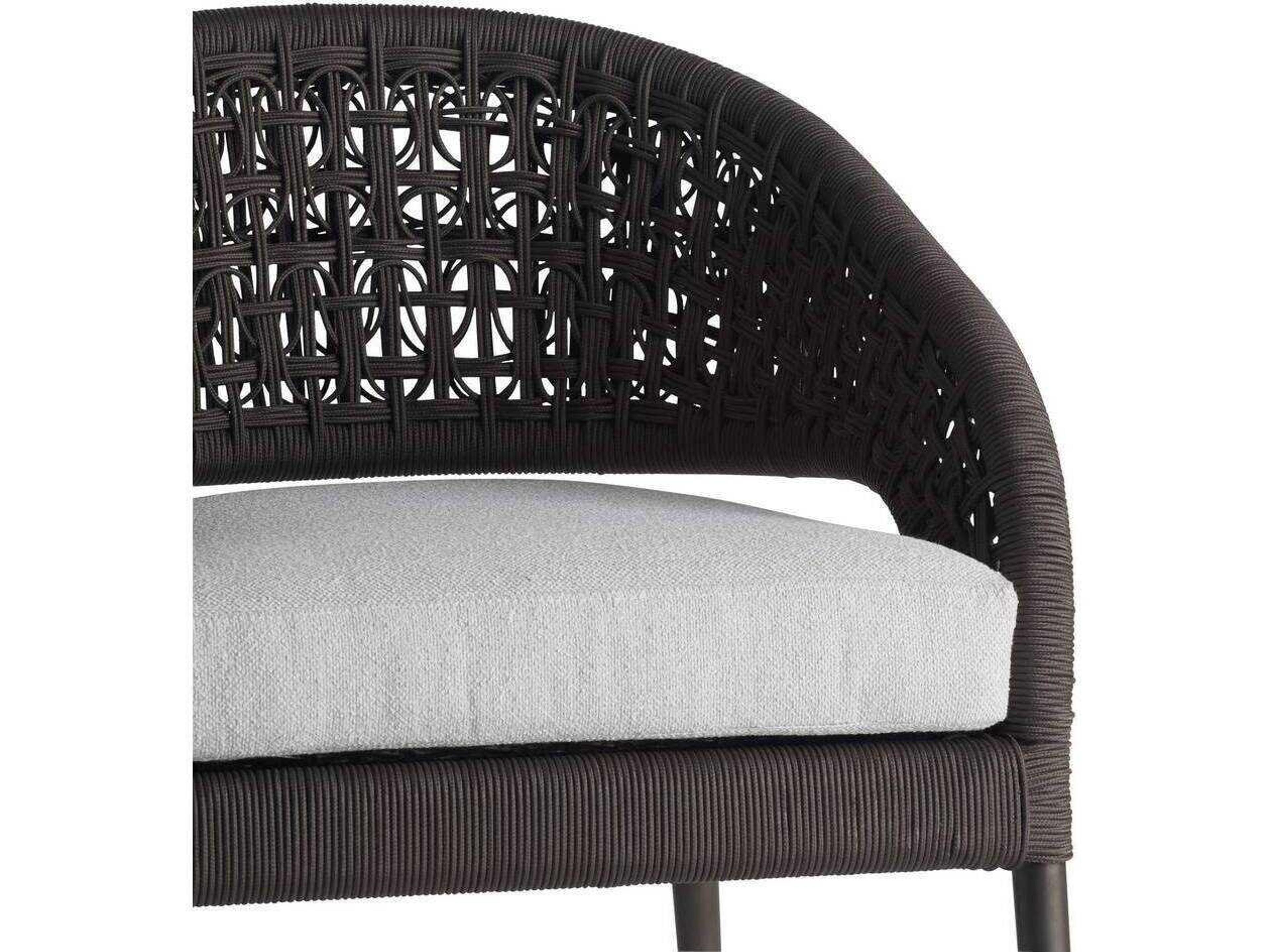 Arteriors Outdoor Porpoise Metal Cushion Dining Chair