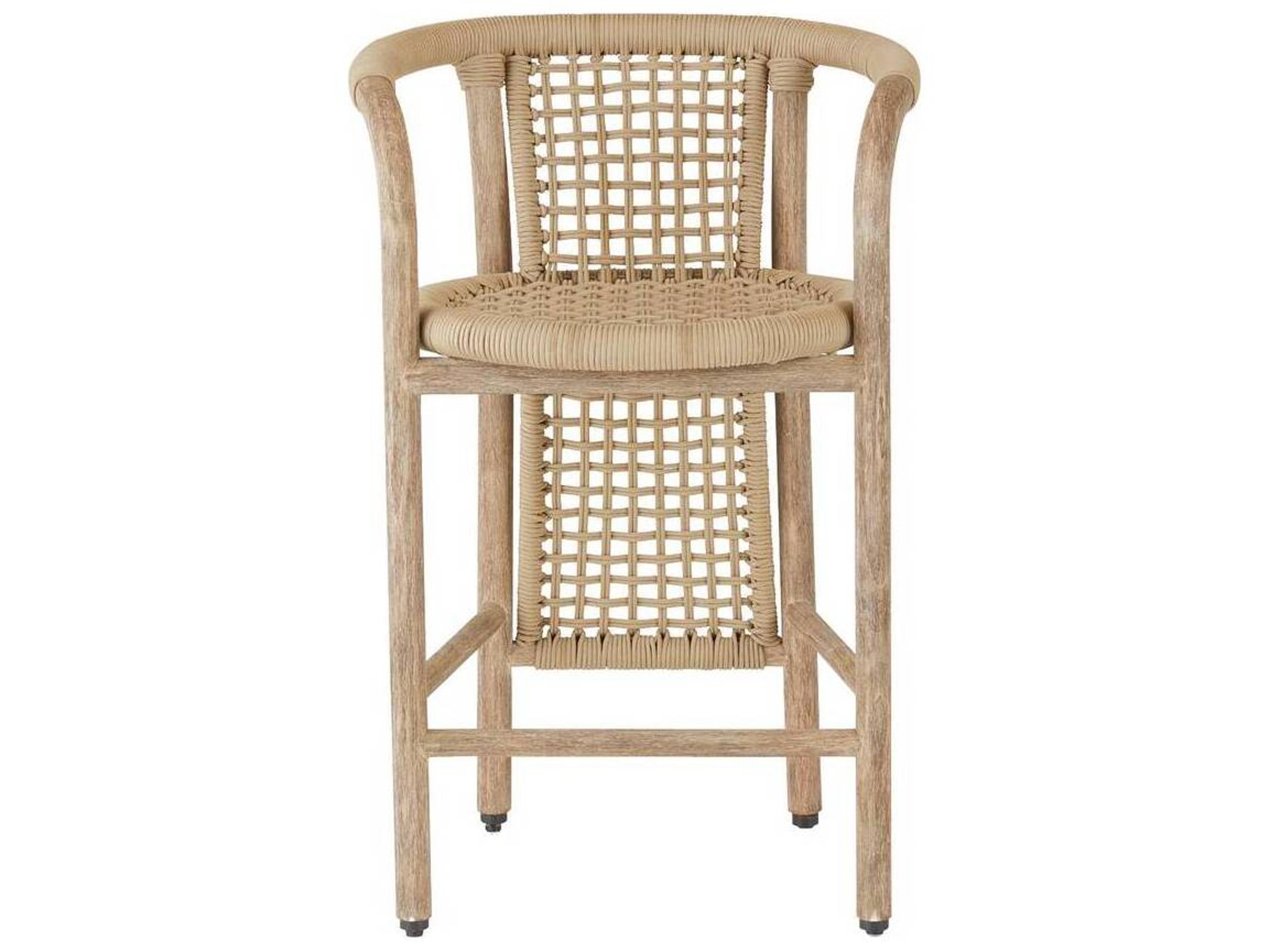 Arteriors Outdoor Chapman Willow Rope Counter Stool