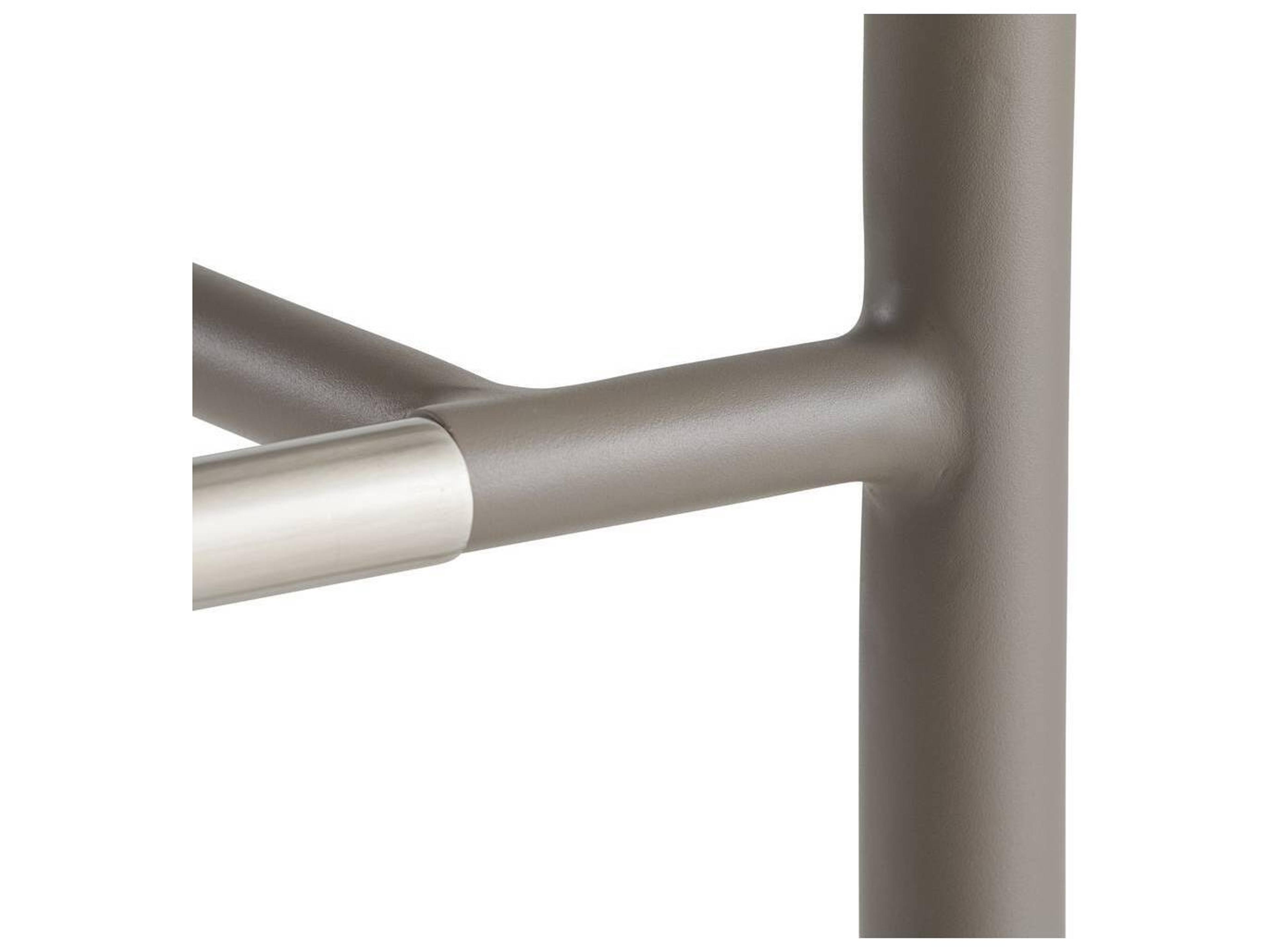 Arteriors Outdoor Feller Fossil Gray Aluminum Rope Bar Stool