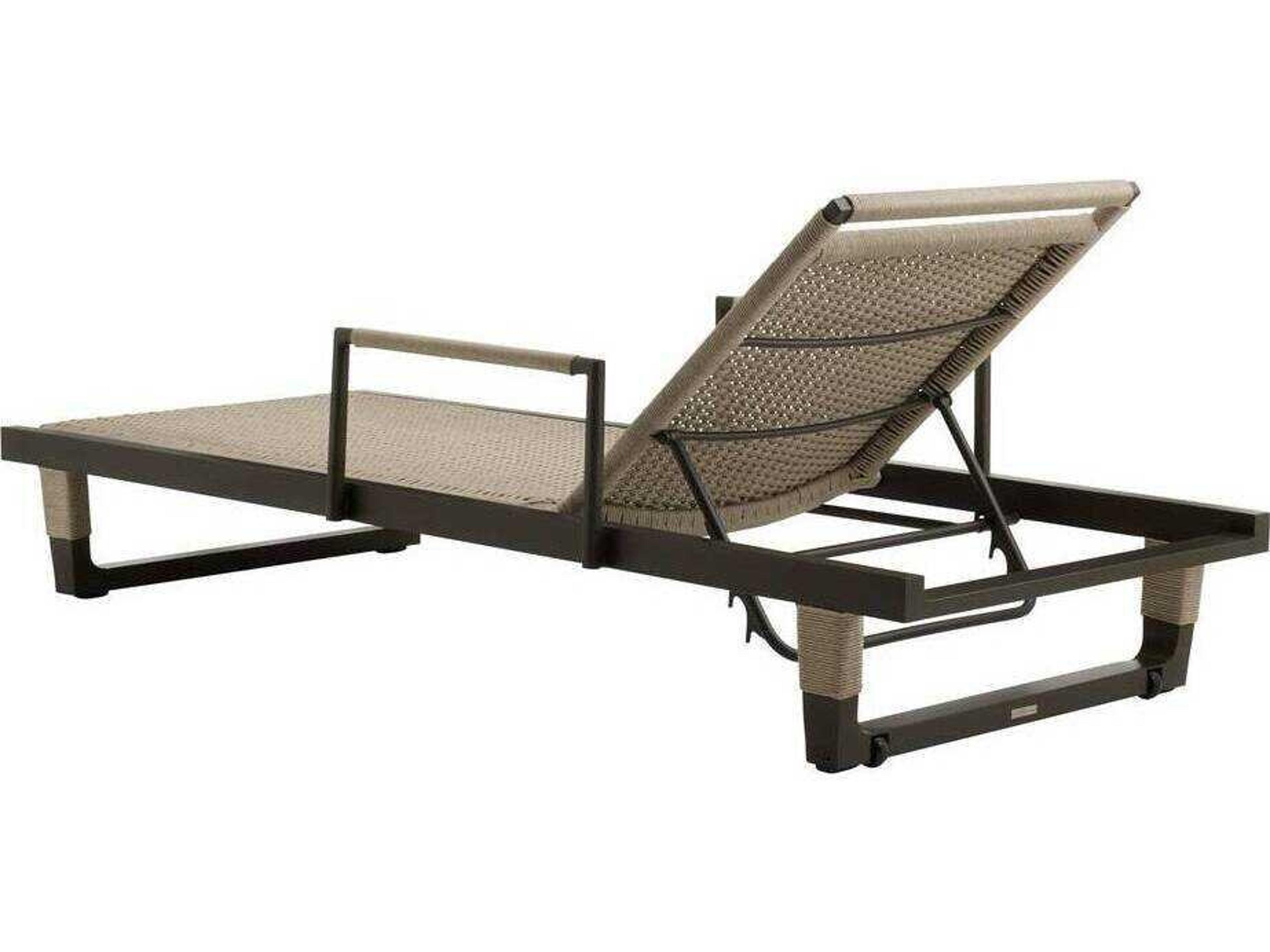 Arteriors Outdoor Buff Metal Rope Chaise Lounge