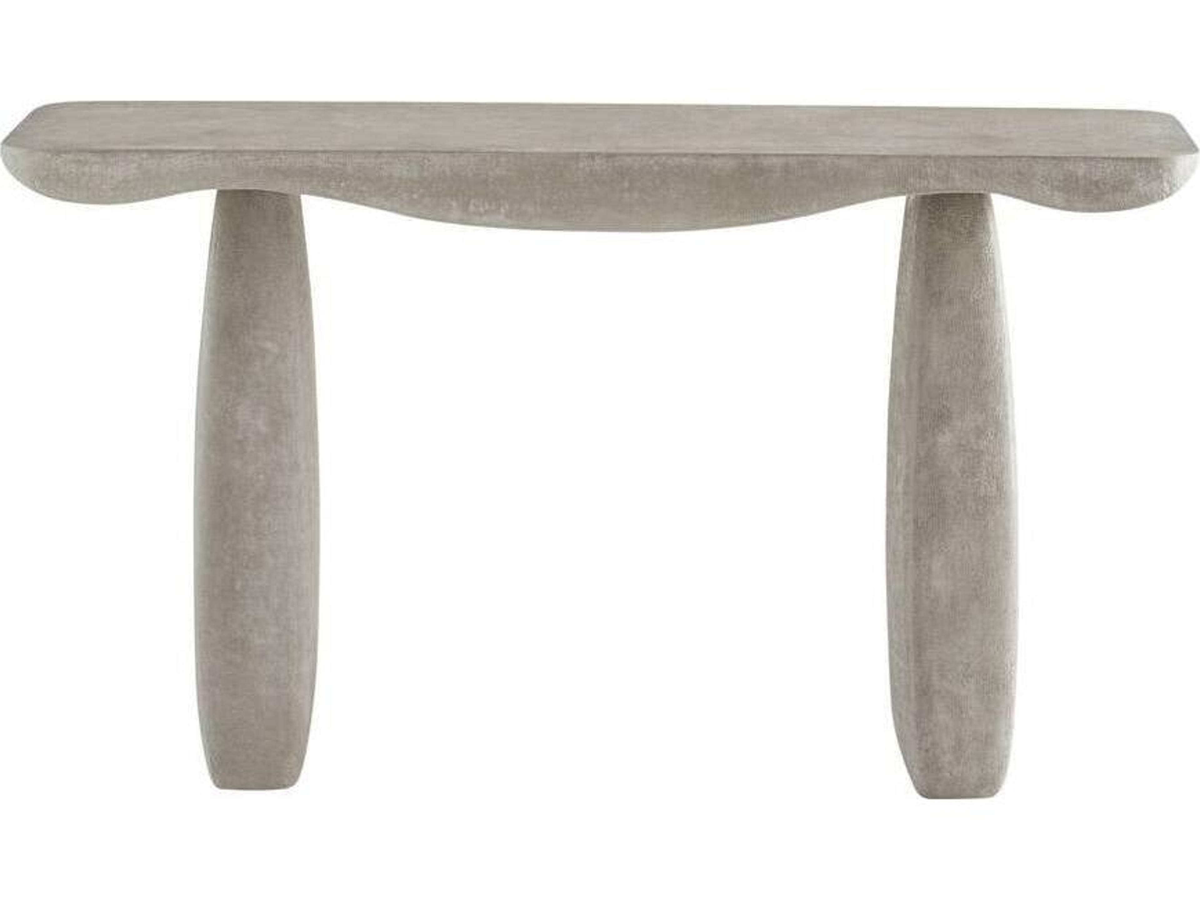 Arteriors Outdoor Melt Smoke Concrete Rectangular Console Table