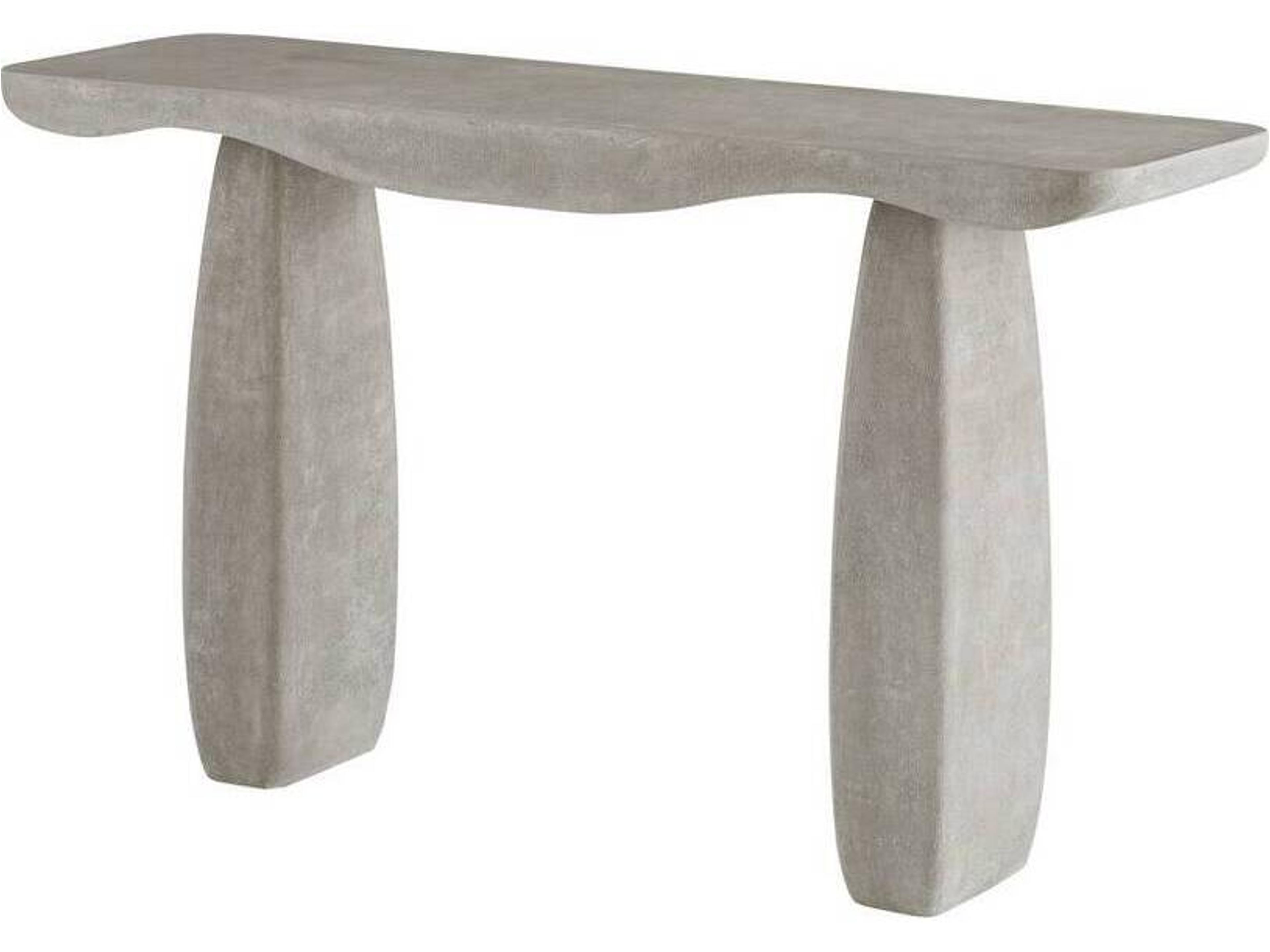 Arteriors Outdoor Melt Smoke Concrete Rectangular Console Table