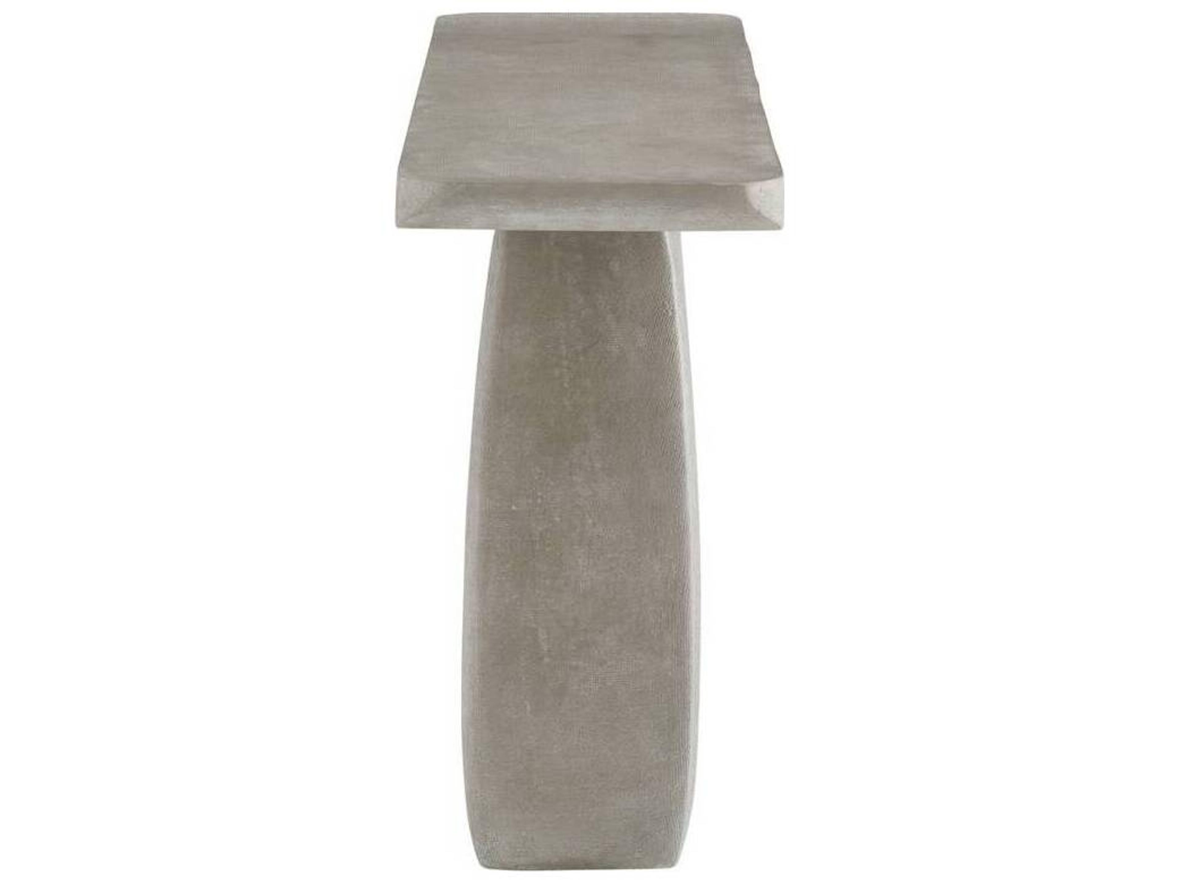 Arteriors Outdoor Melt Smoke Concrete Rectangular Console Table