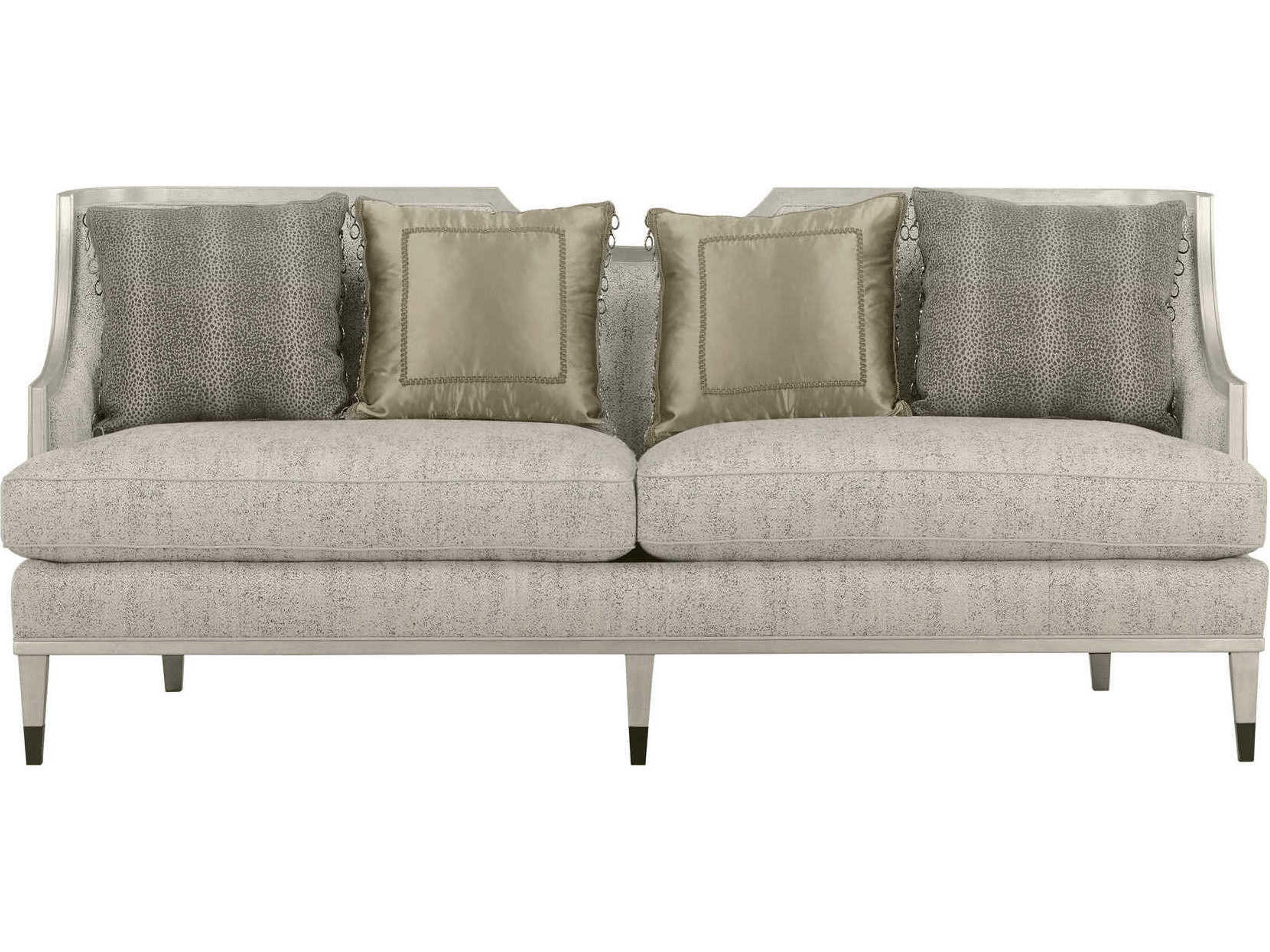 Harper Bezel Silver Upholstered Sofa