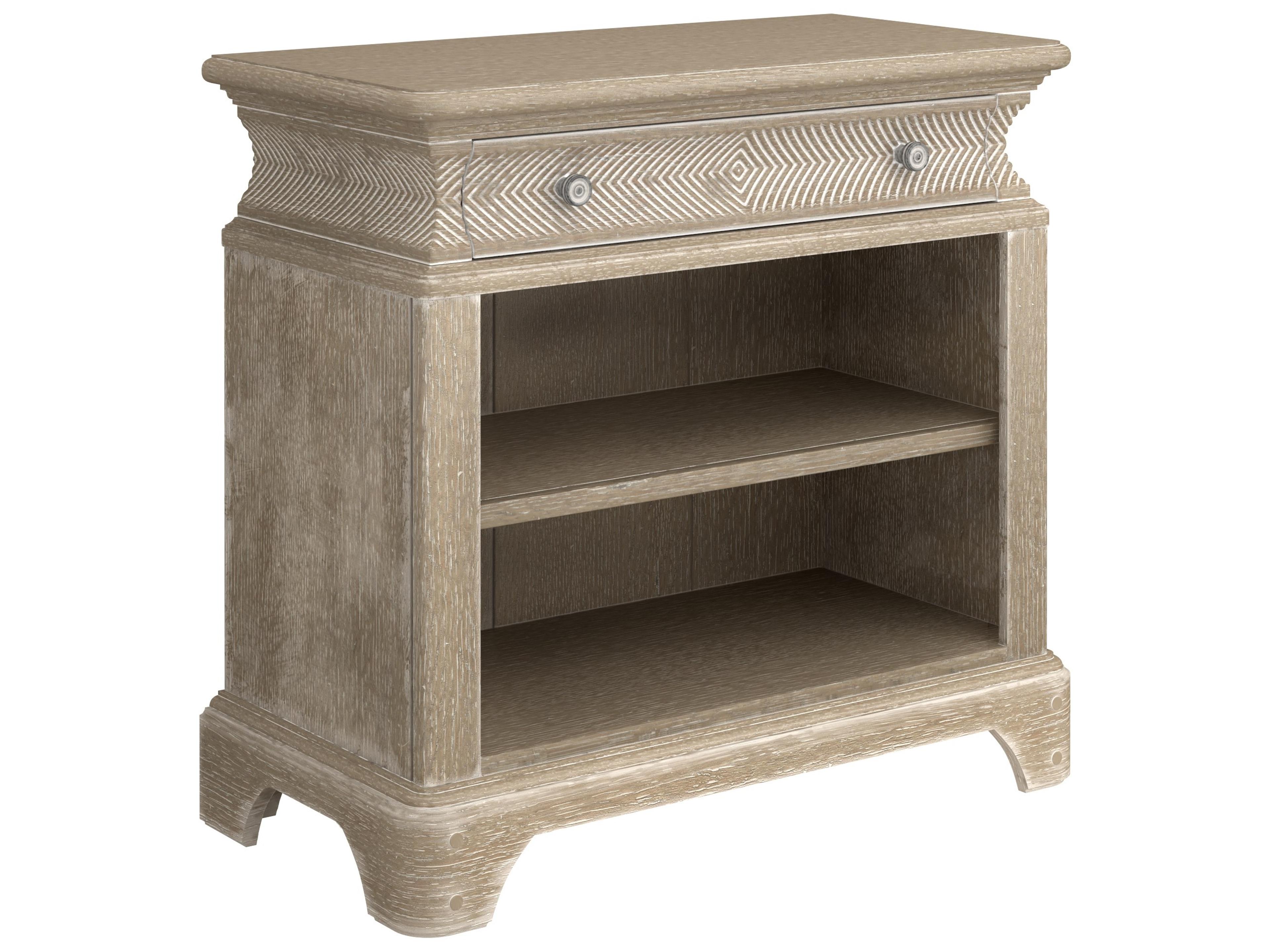 Summer Creek 1-Drawer Oak Wood Nightstand