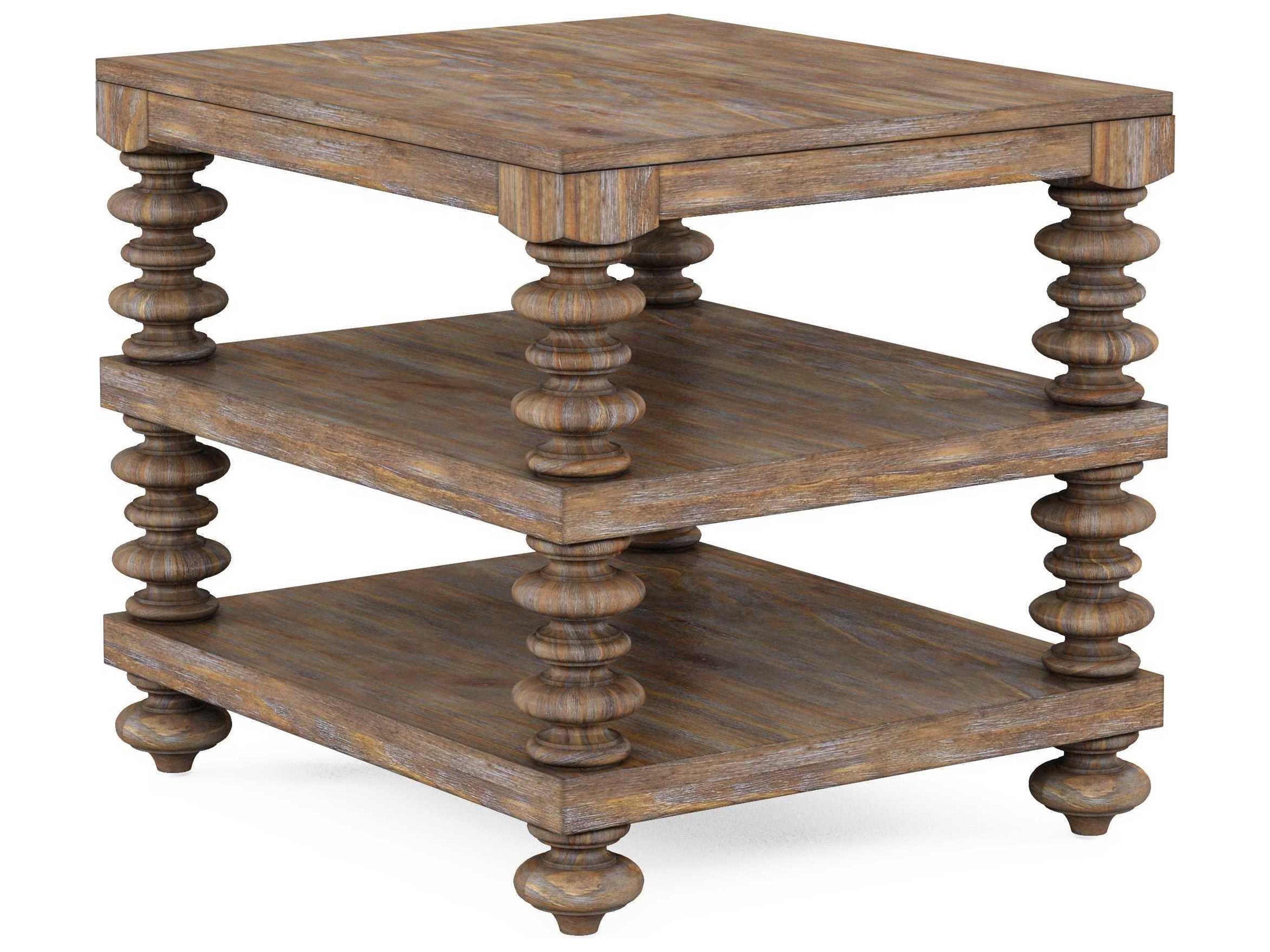 Architrave Rectangular Wood End Table