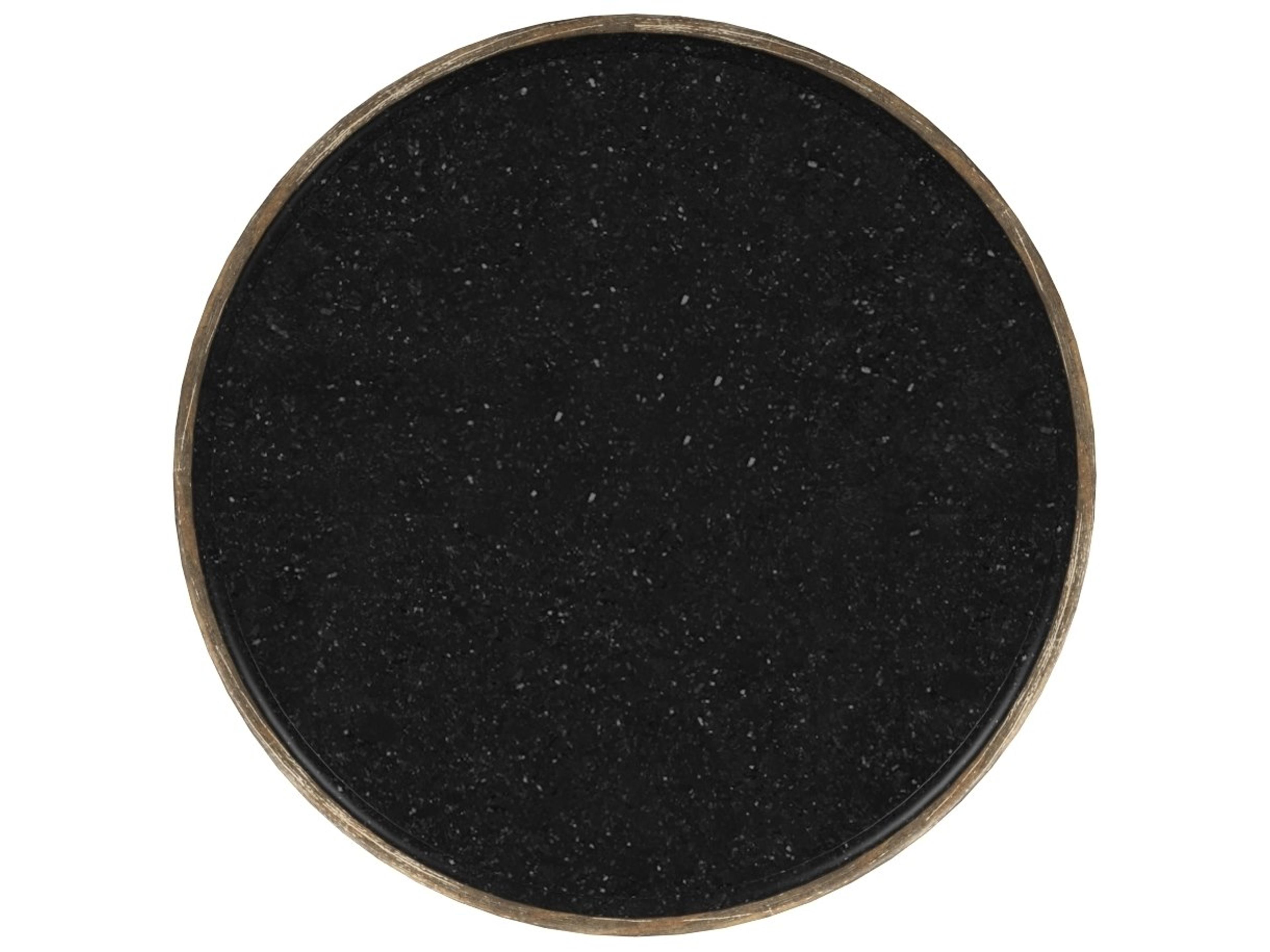 A.R.T. Furniture Architrave Round Wood Lightly Antiqued Distressed Brown End Table