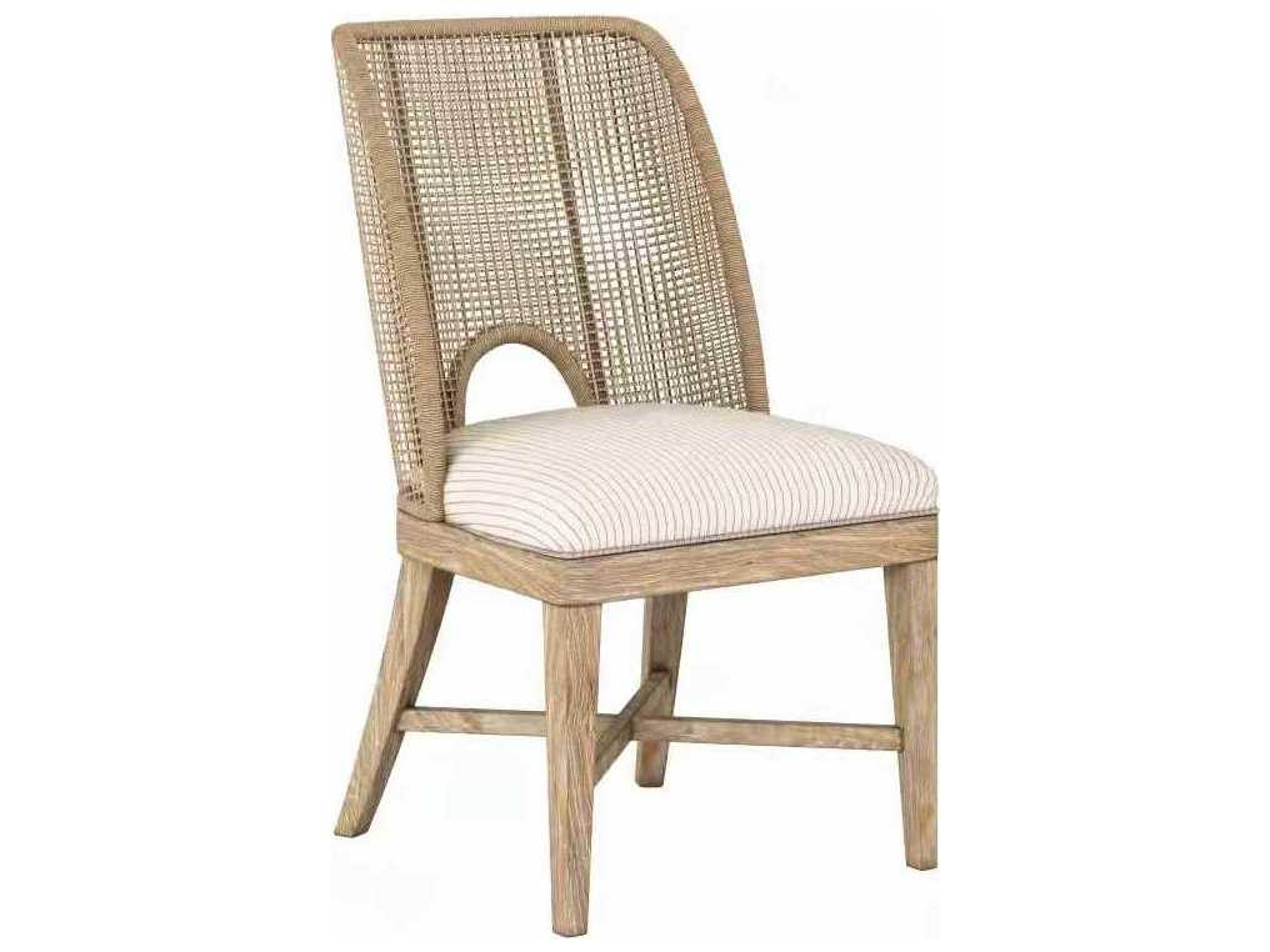 Frame Rubberwood Beige Upholstered Side Dining Chair