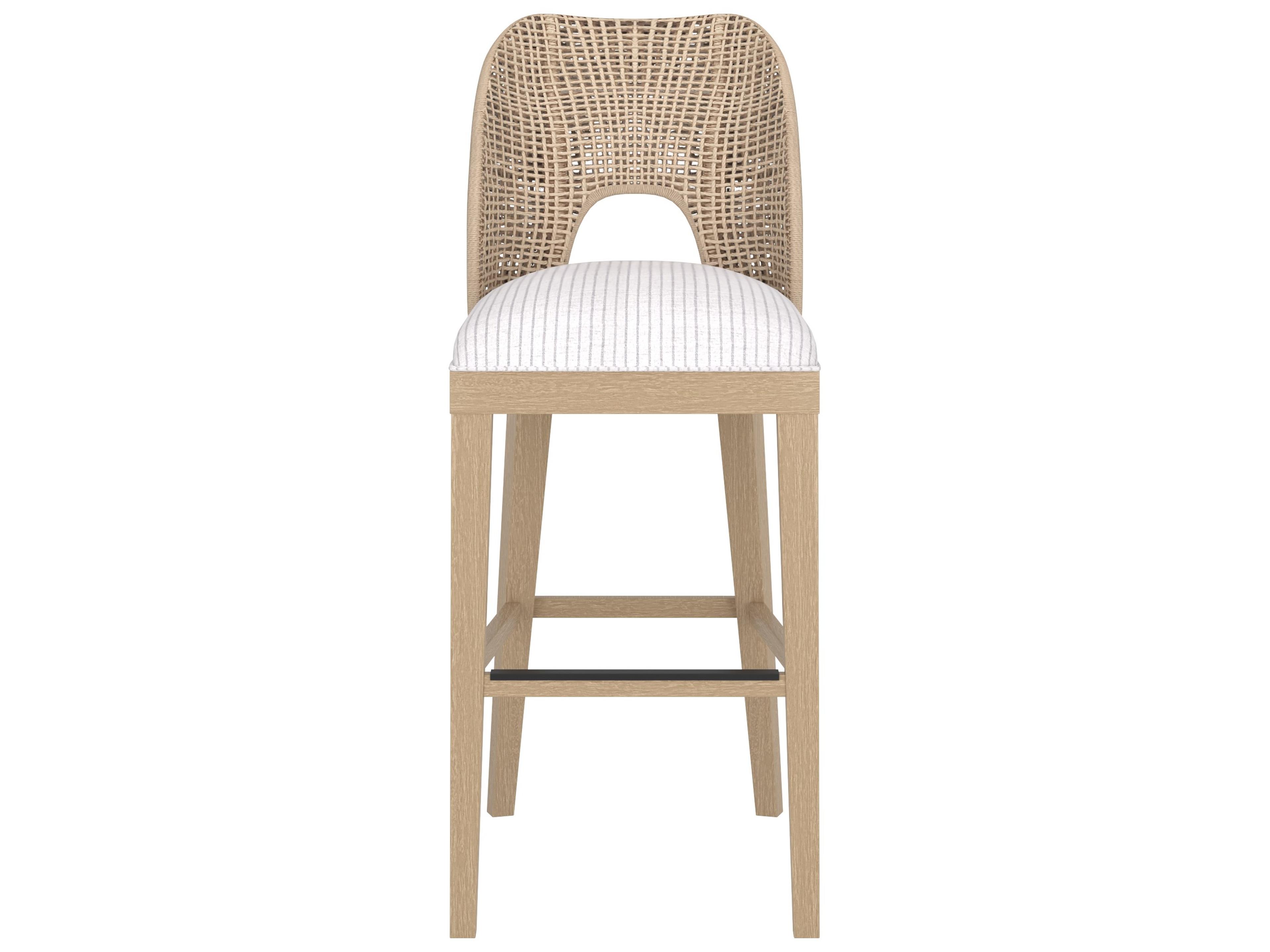 A.R.T. Furniture Frame Chestnut Brown Upholstered Ash Wood Bar Stool