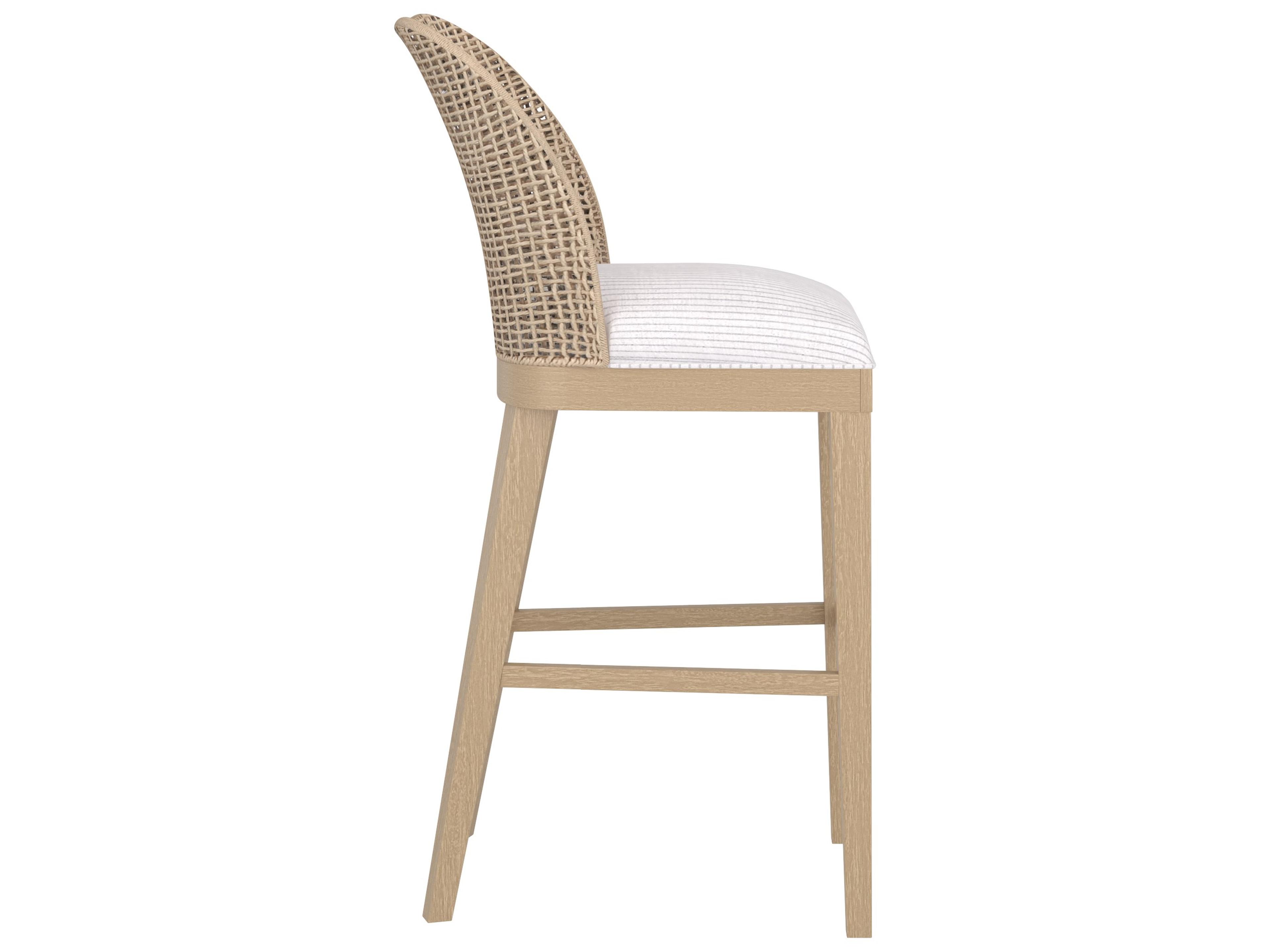 A.R.T. Furniture Frame Chestnut Brown Upholstered Ash Wood Bar Stool