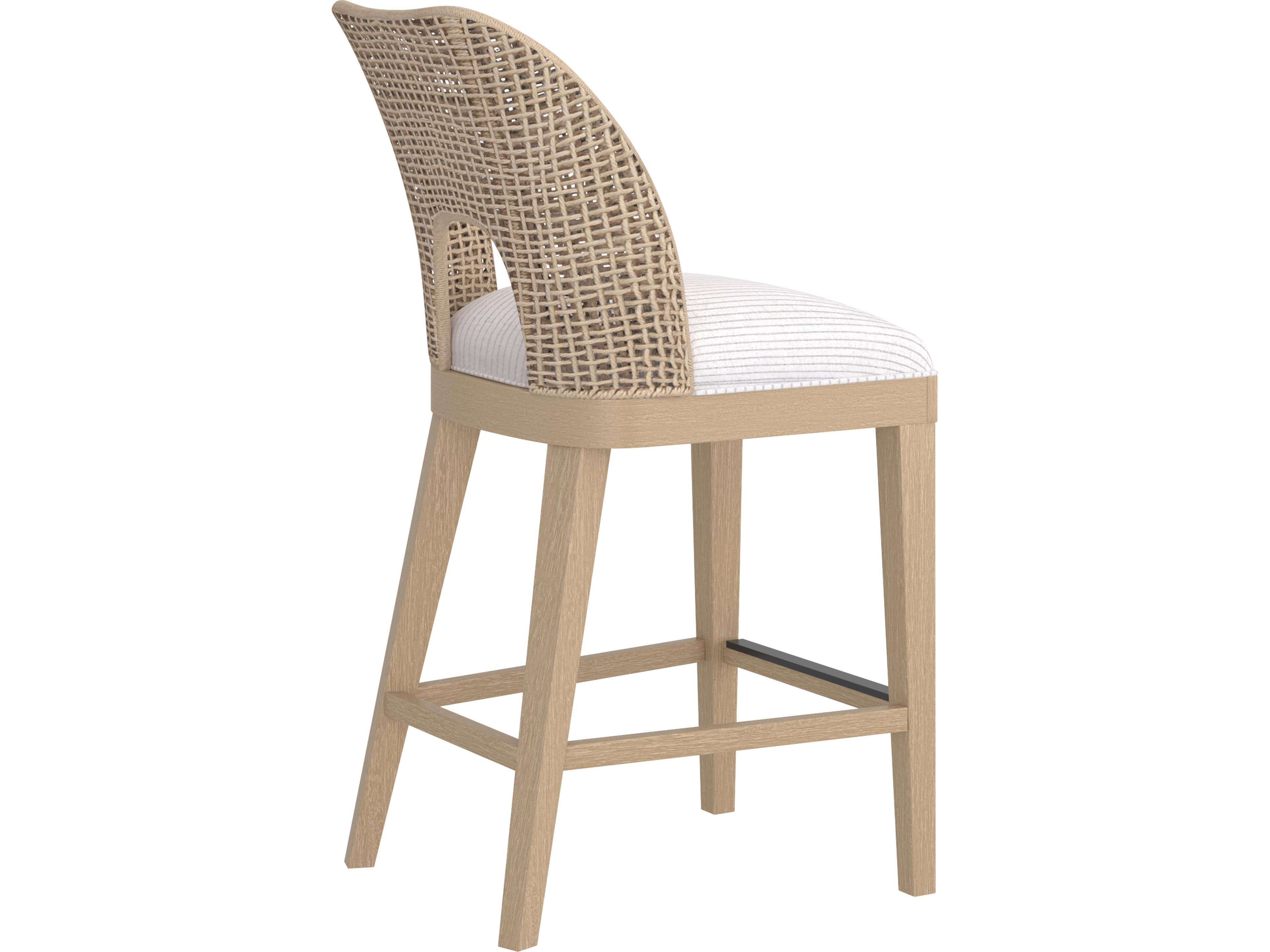 A.R.T. Furniture Frame Brown Chestnut Upholstered Ash Wood Counter Stool