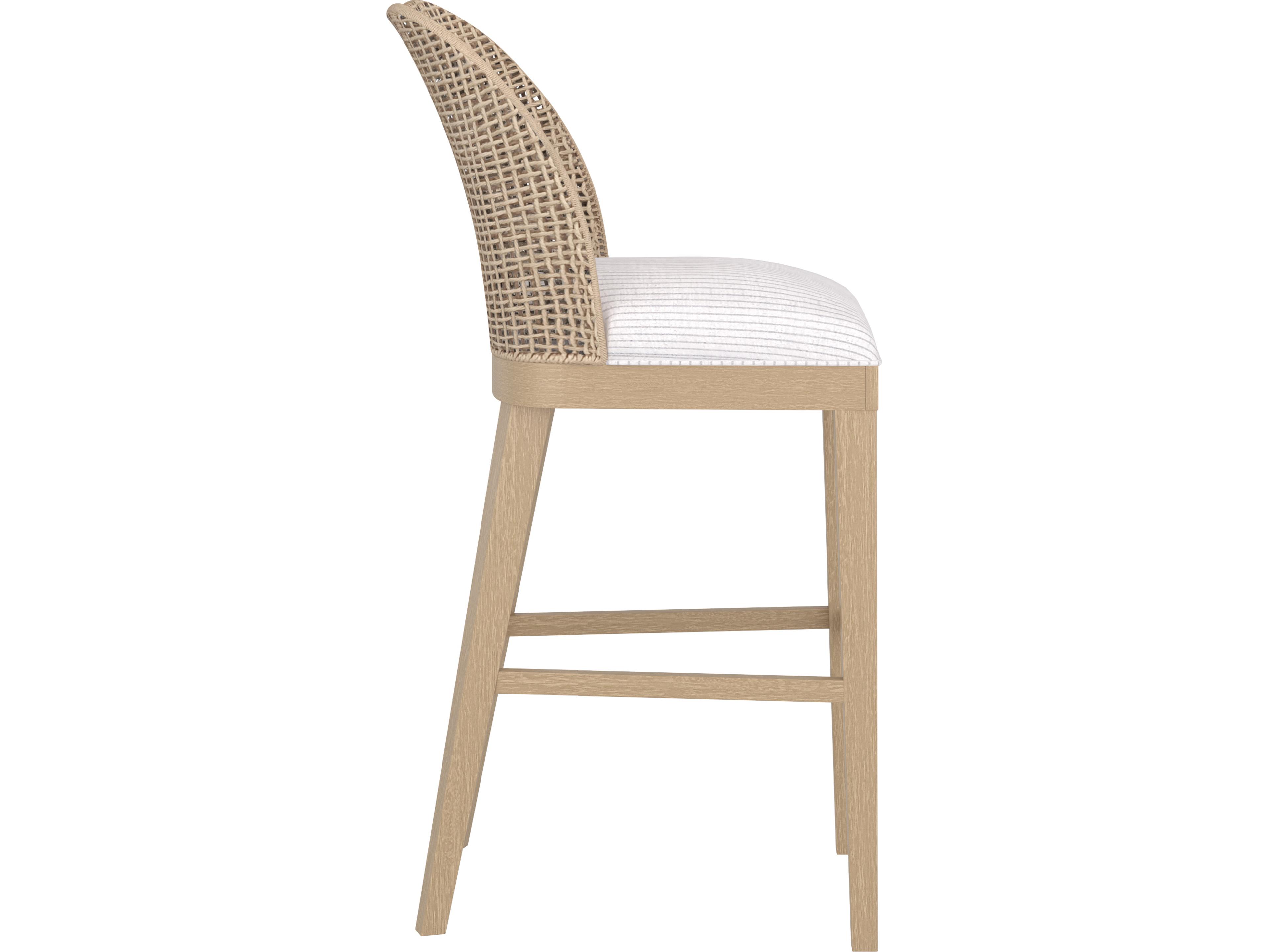 A.R.T. Furniture Frame Brown Chestnut Upholstered Ash Wood Counter Stool