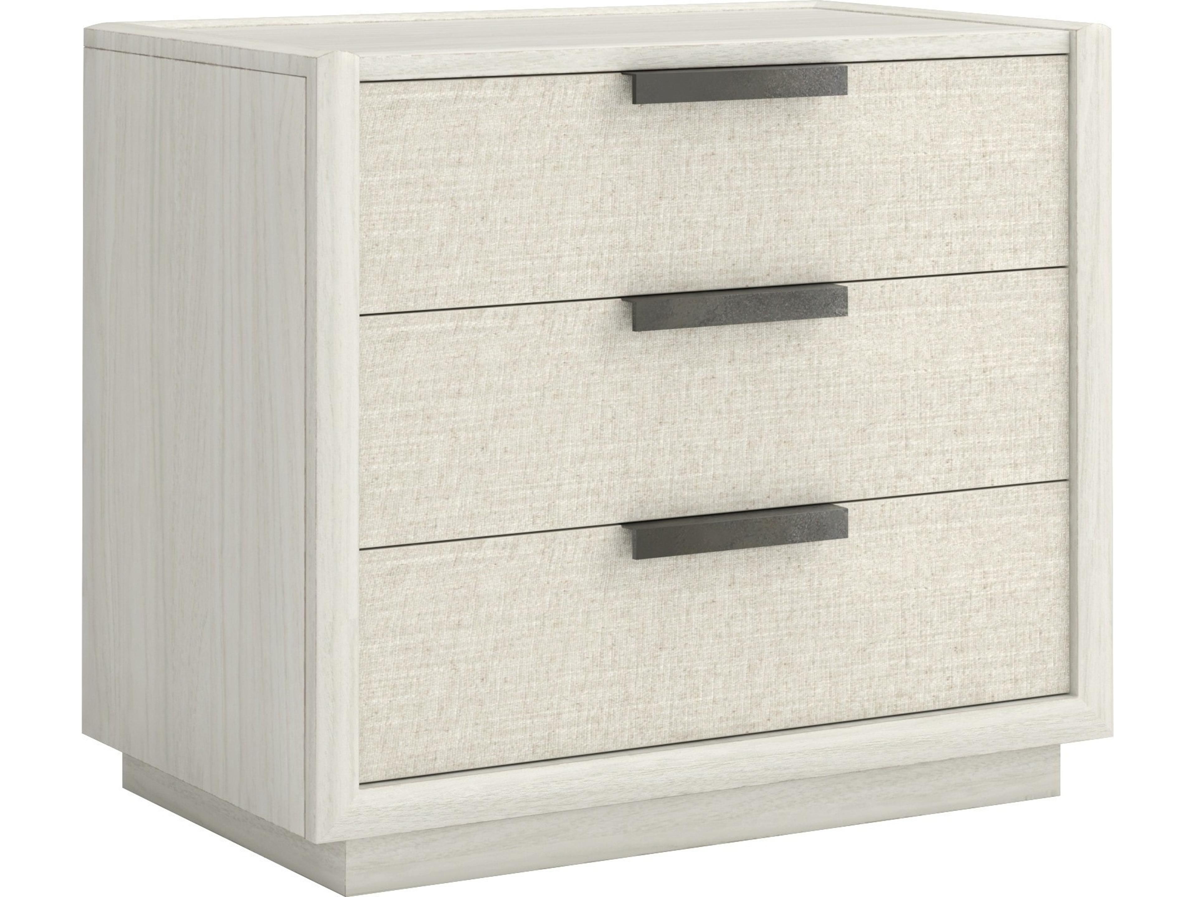 Cotiere 3-Drawers Oak Wood Nightstand
