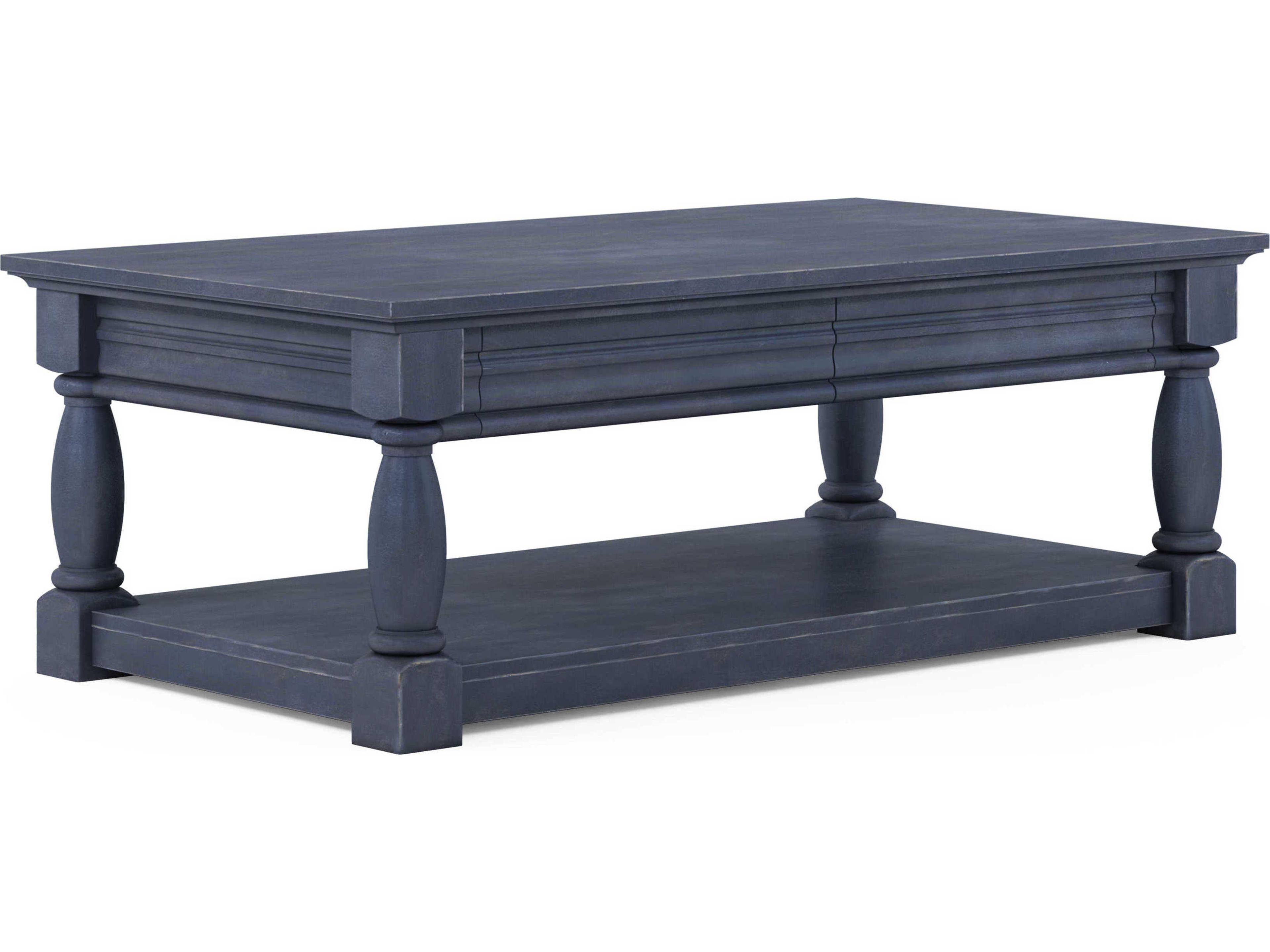 Alcove Rectangular Wood Slate Cocktail Table