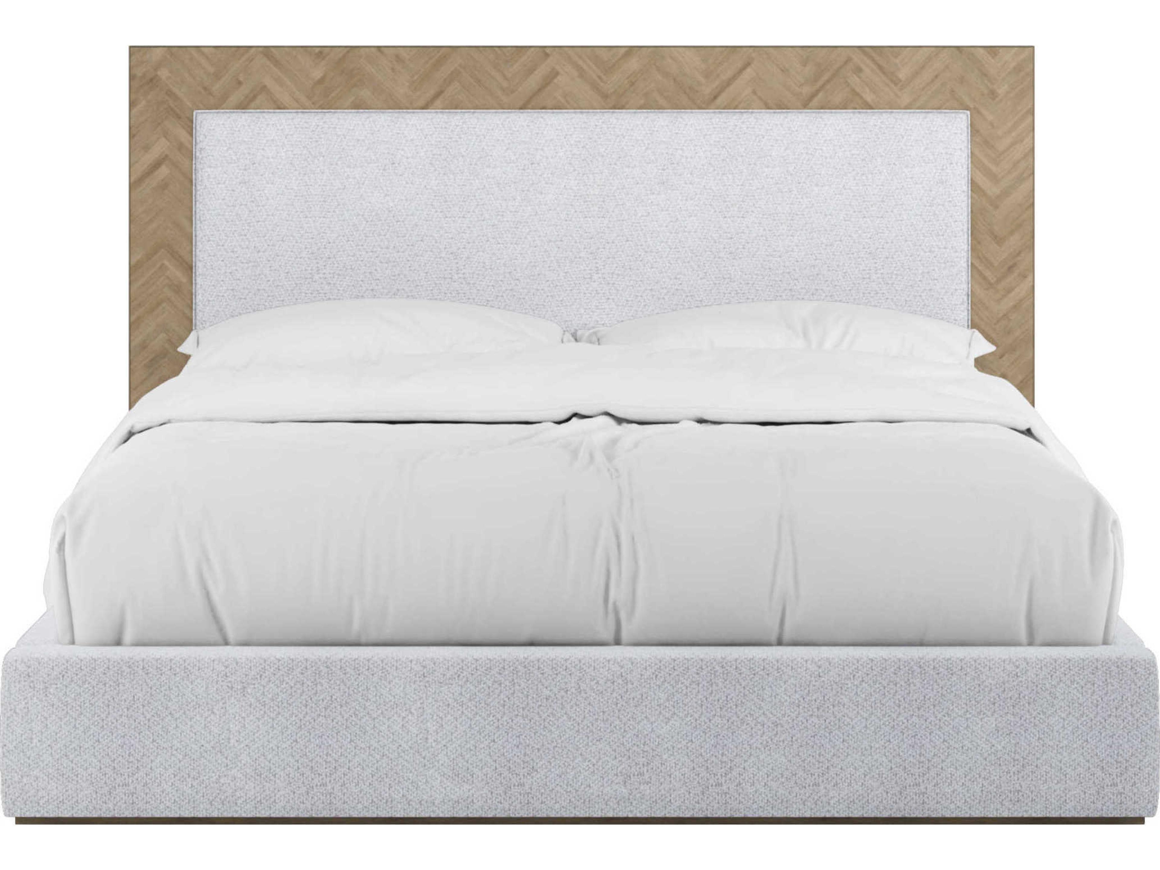 A.R.T. Furniture Garrison Washed Oak Beige Parrawood Wood Queen Platform Bed