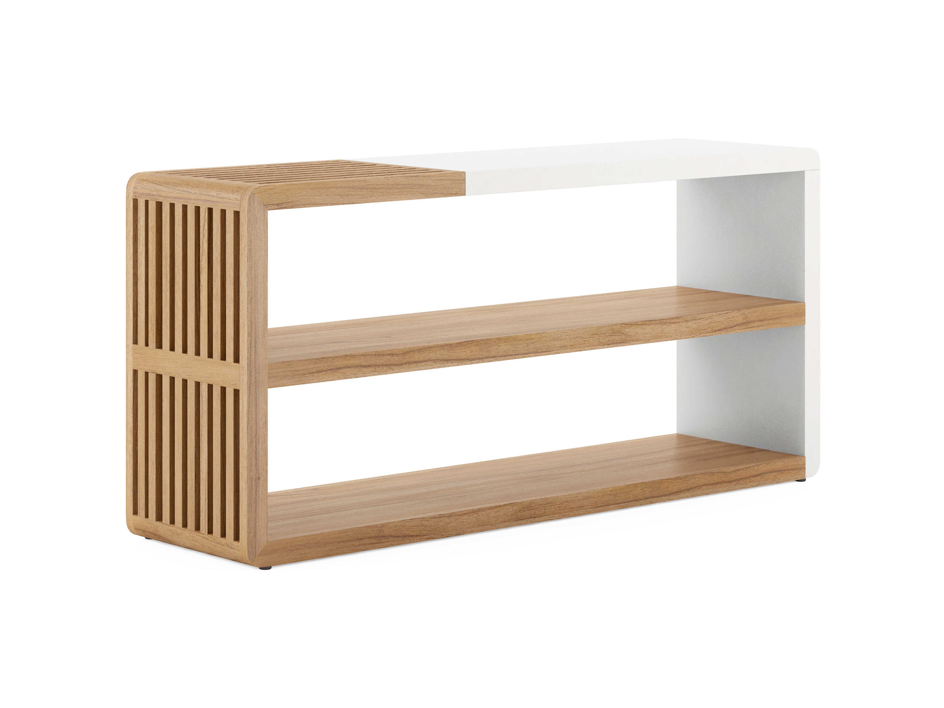 Portico Rectangular Wood Sienna Console Table