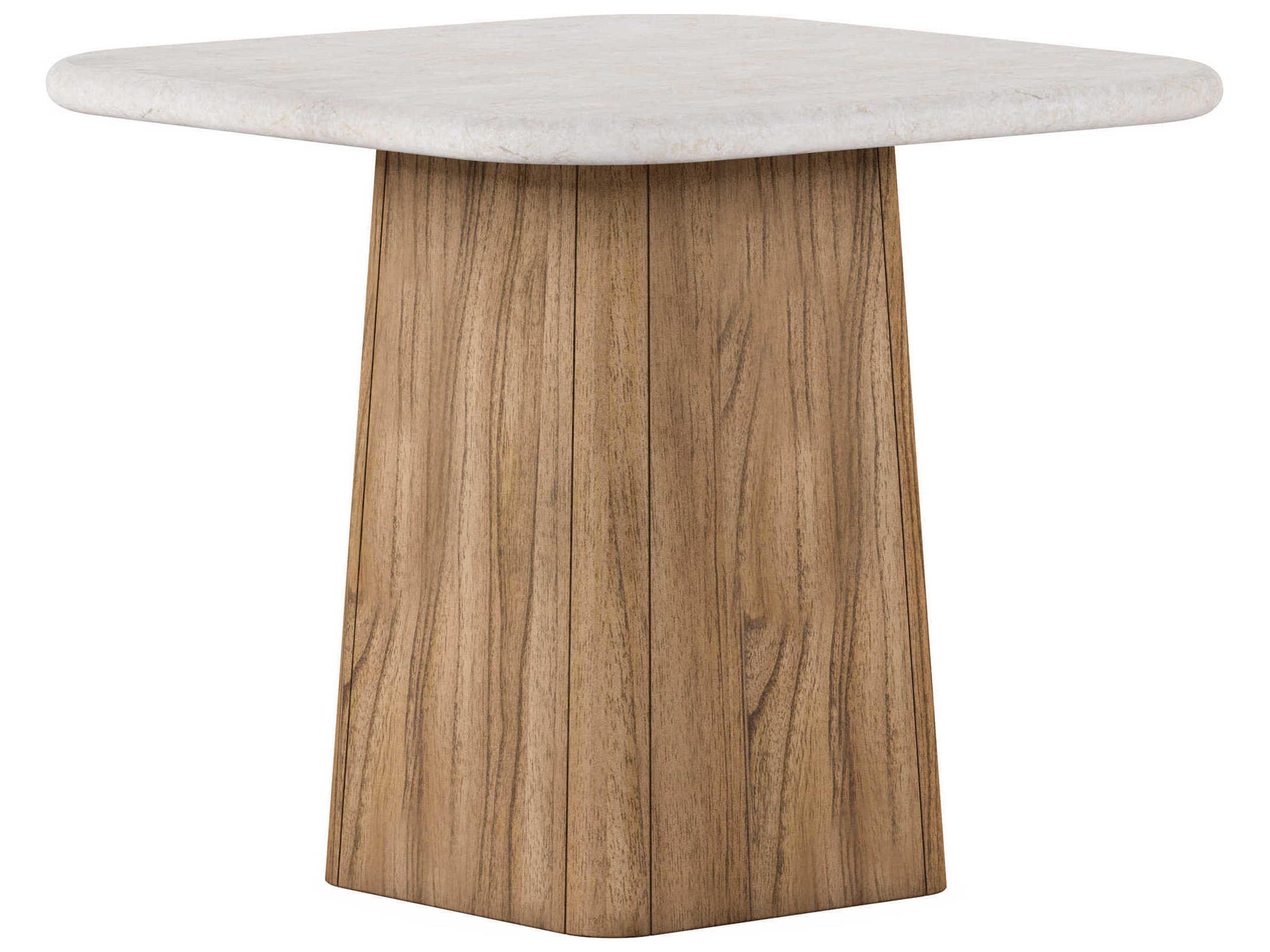 Portico Square Stone Sienna End Table