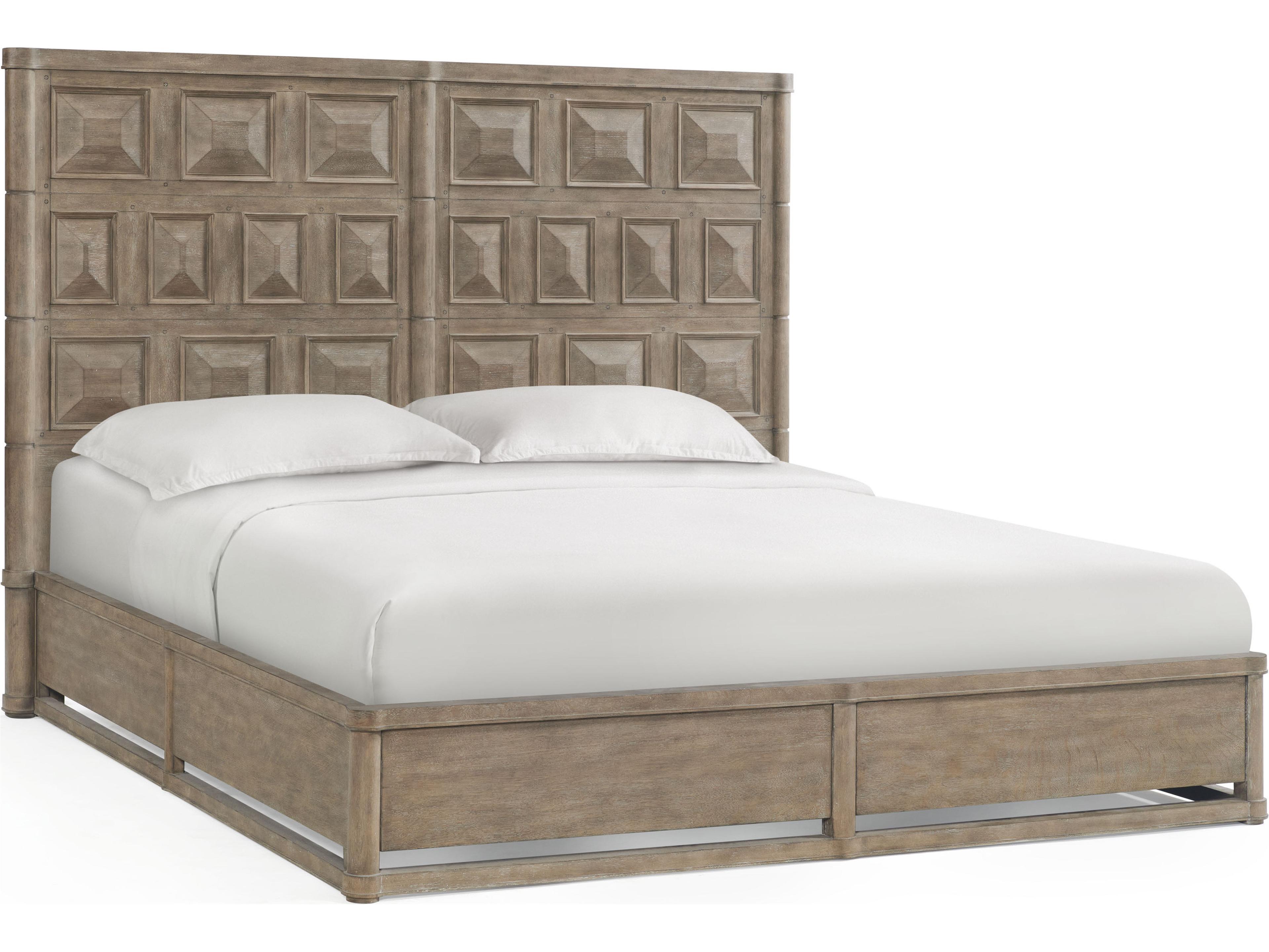 Reforma Tapenade Brown Parrawood Wood King Panel Bed