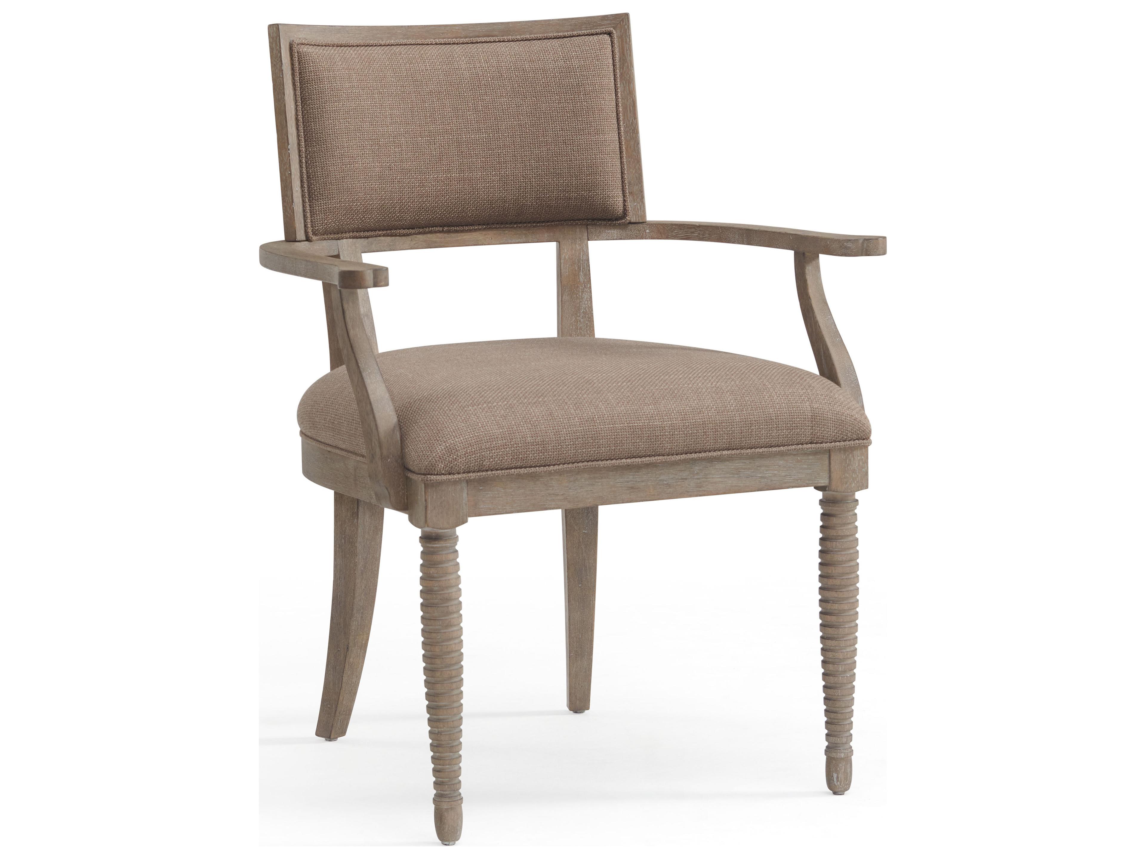 A.R.T. Furniture Reforma Parrawood Brown Upholstered Arm Dining Chair