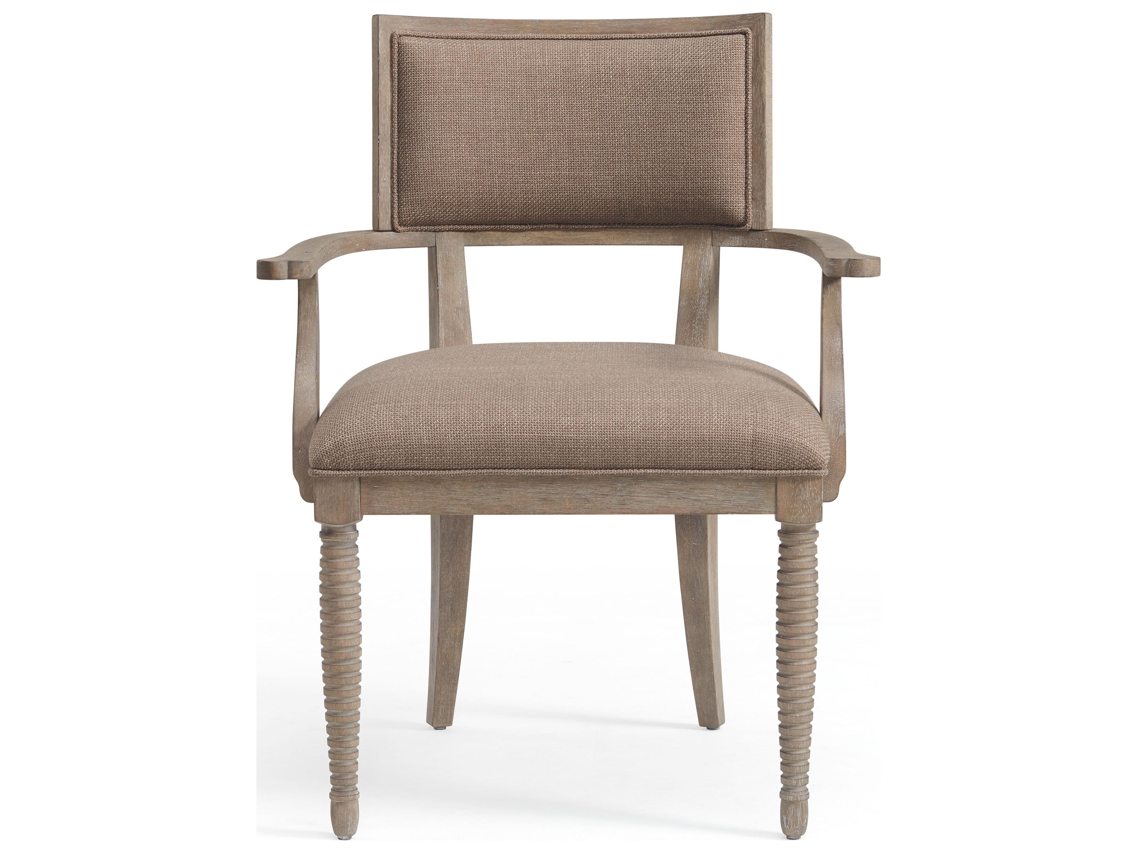 A.R.T. Furniture Reforma Parrawood Brown Upholstered Arm Dining Chair