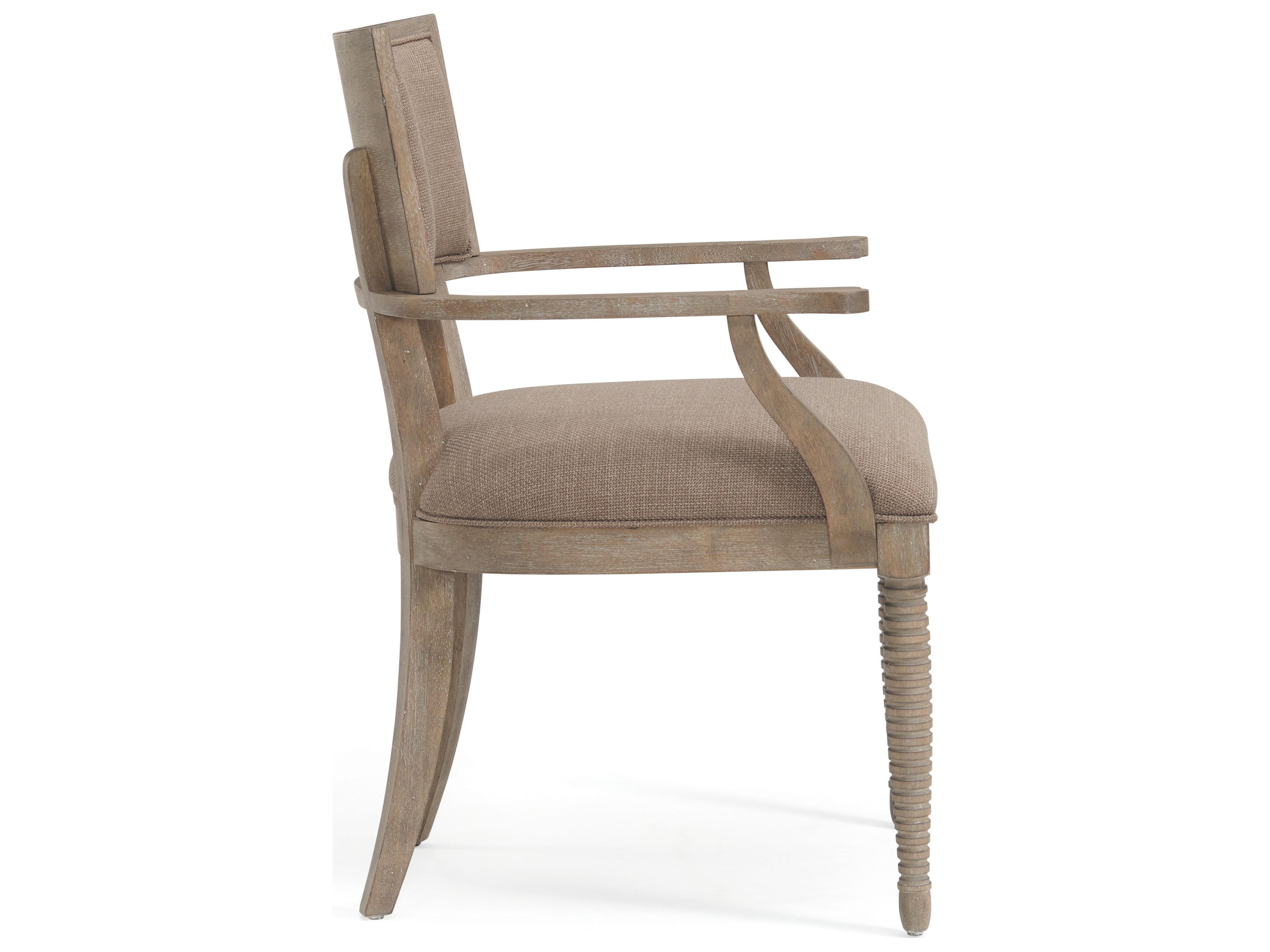 A.R.T. Furniture Reforma Parrawood Brown Upholstered Arm Dining Chair