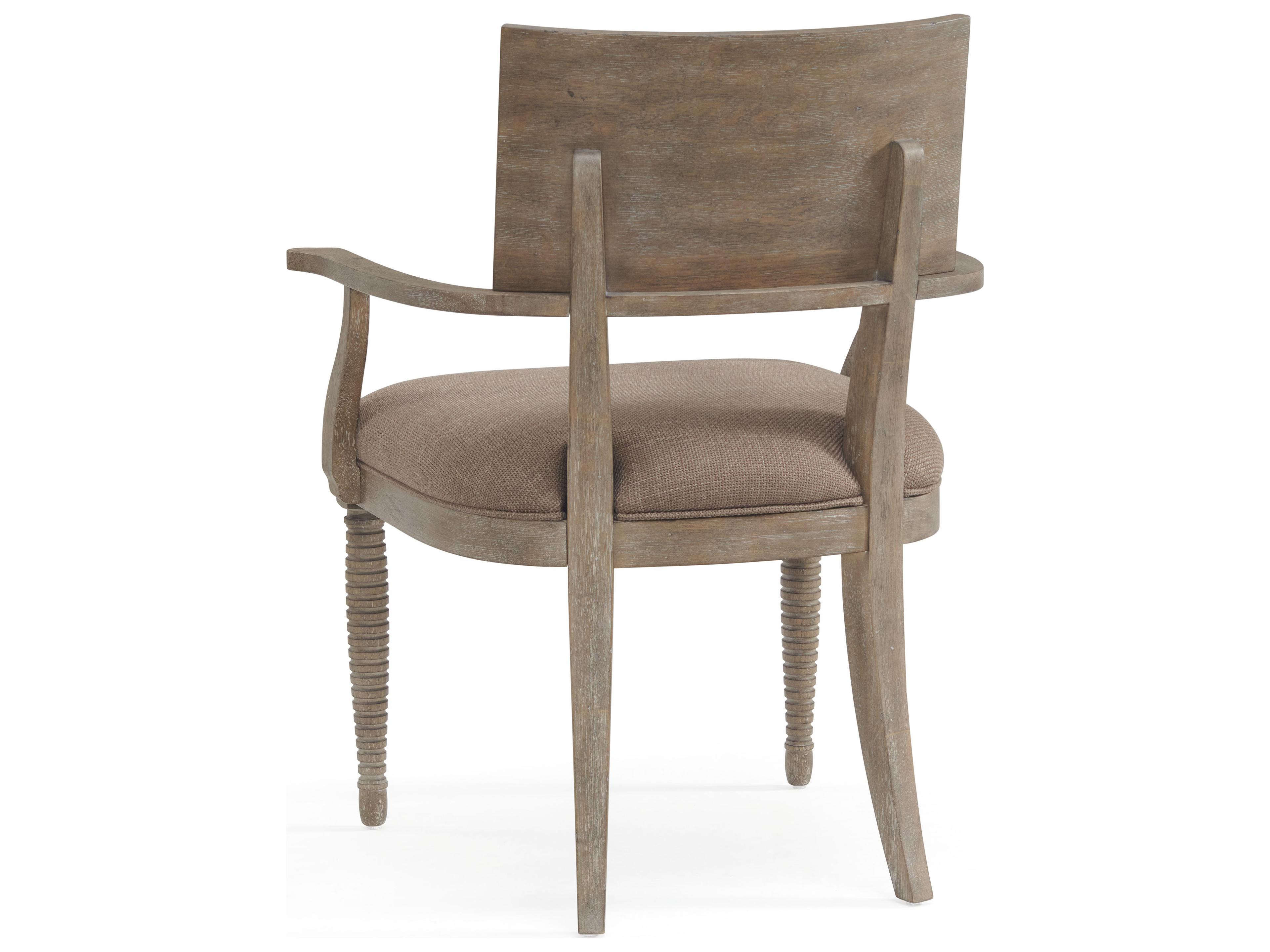 A.R.T. Furniture Reforma Parrawood Brown Upholstered Arm Dining Chair