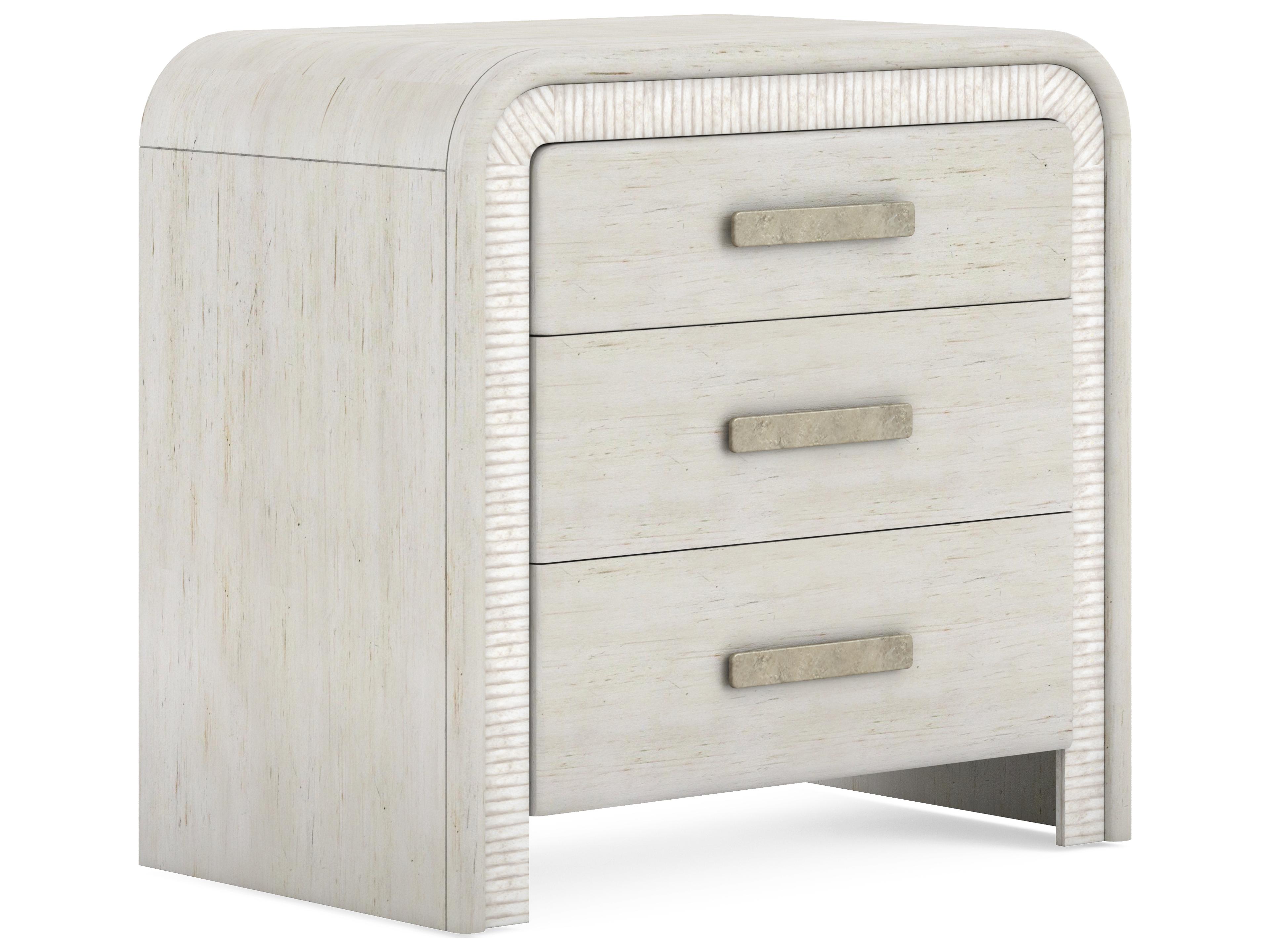 Ashlar 3-Drawers Beige Parrawood Nightstand