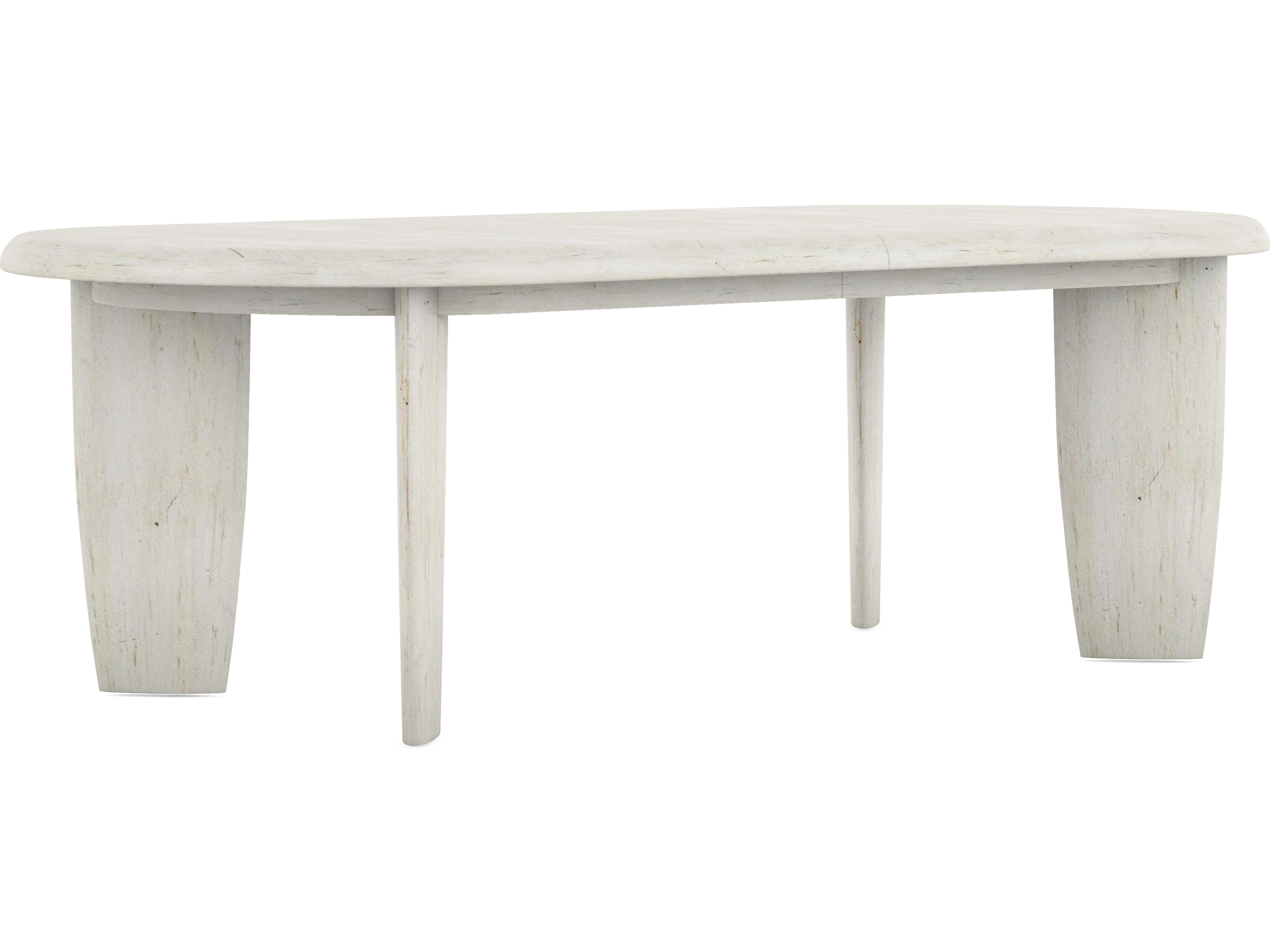 Ashlar Oval Wood Bisque Beige Dining Table