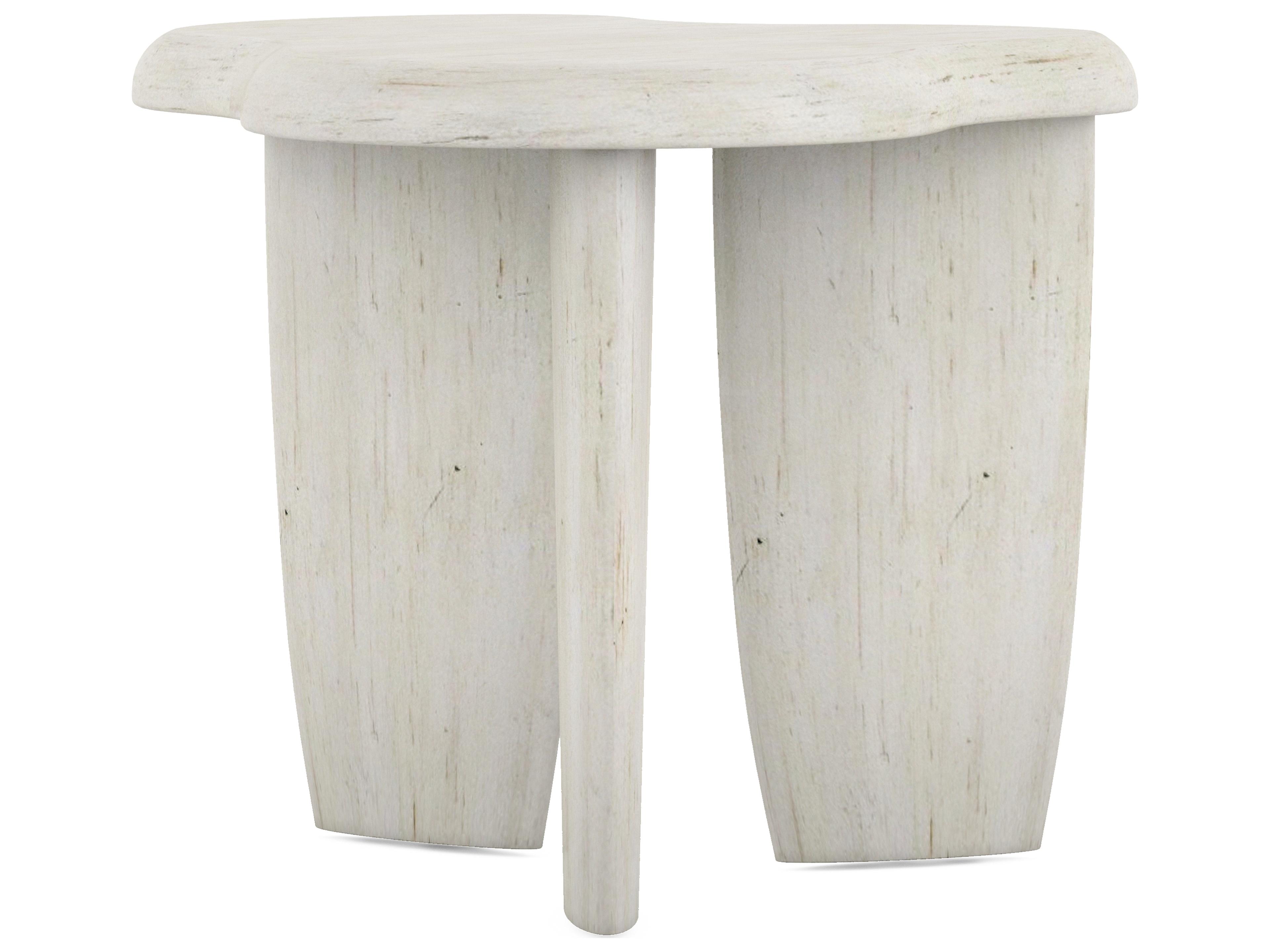 Ashlar Wood Bisque Beige End Table
