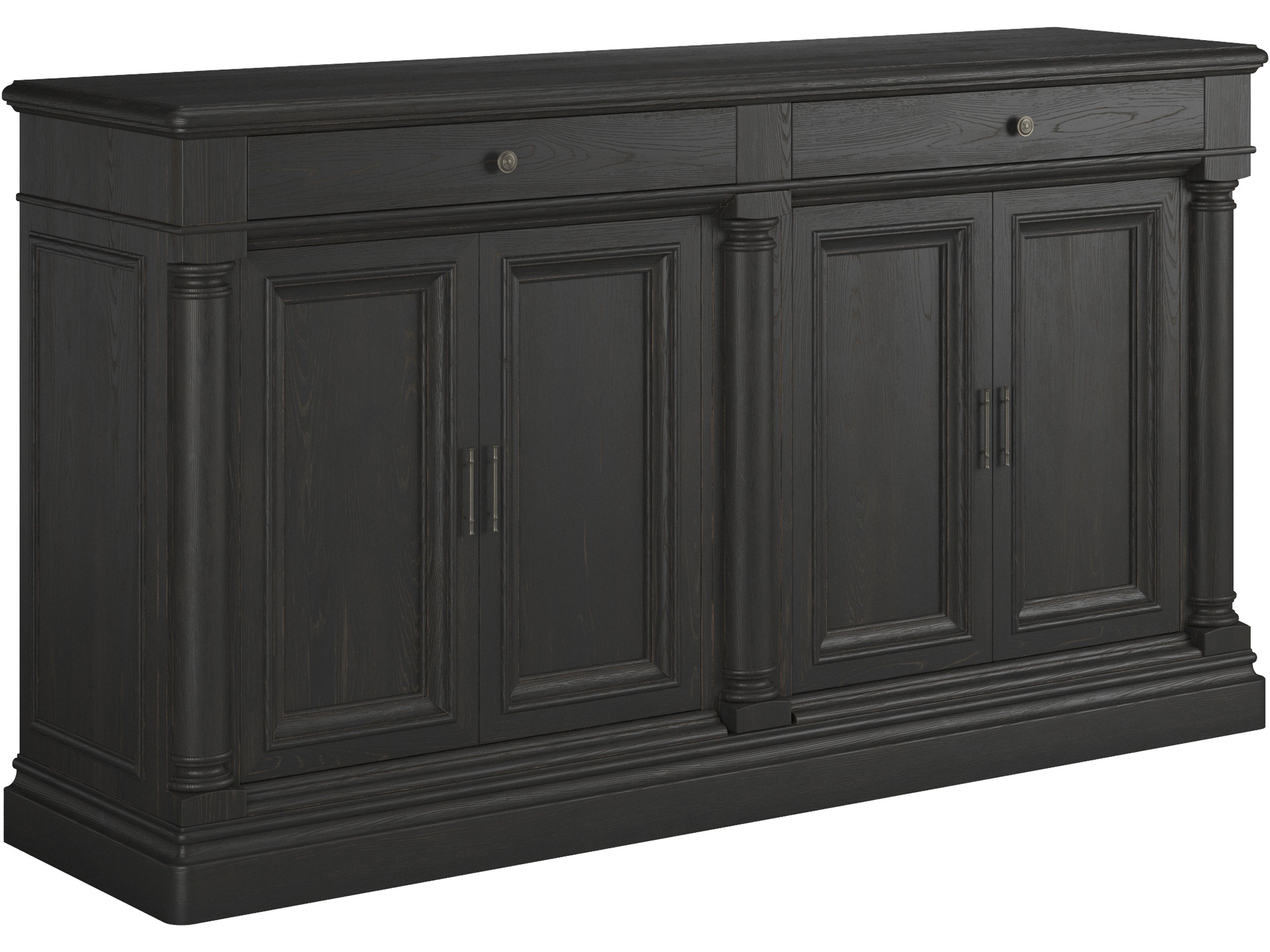 Atrium 80" Black Sideboard