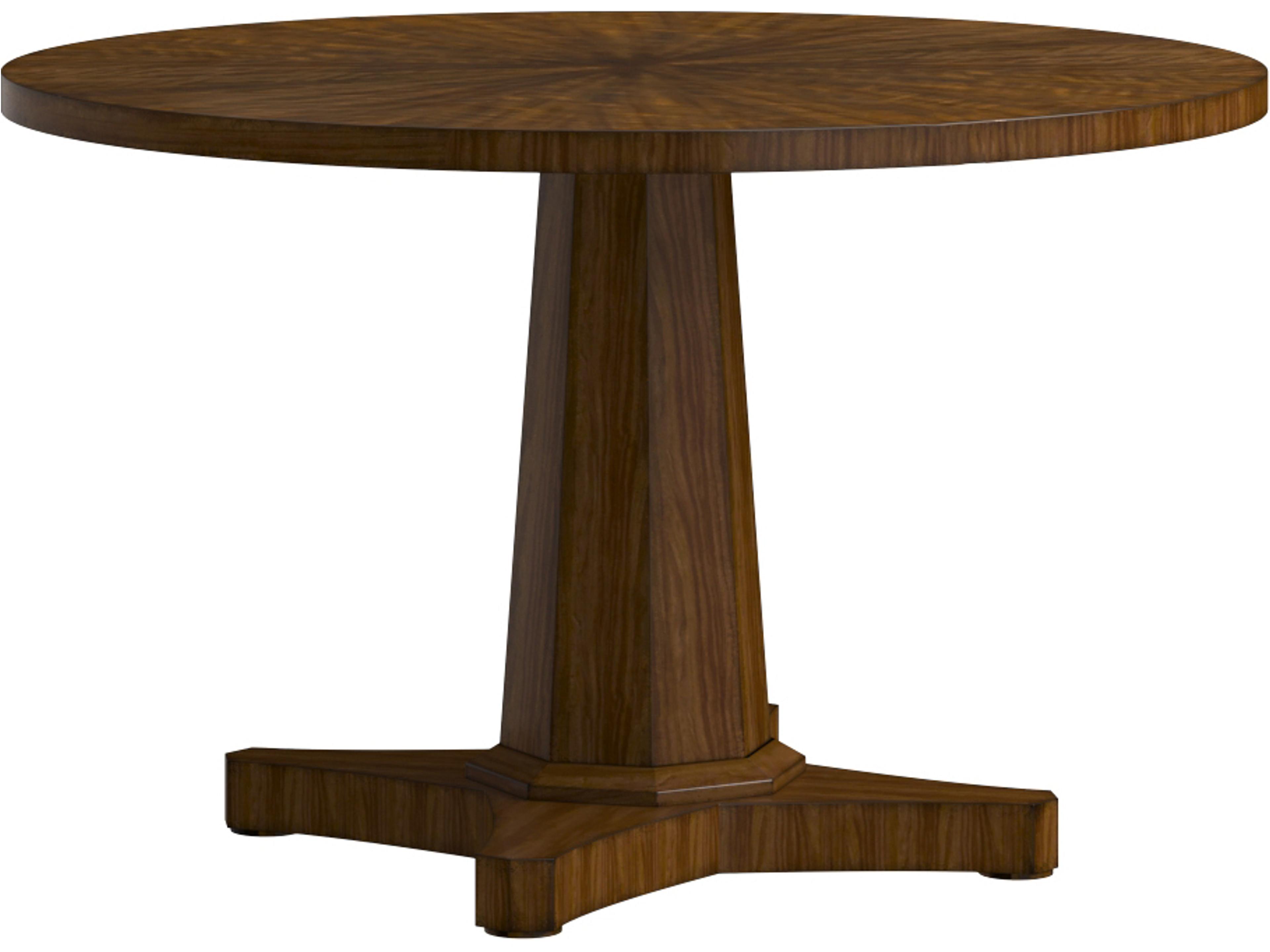 Eave Round Wood Brown Hazelnut Dining Table