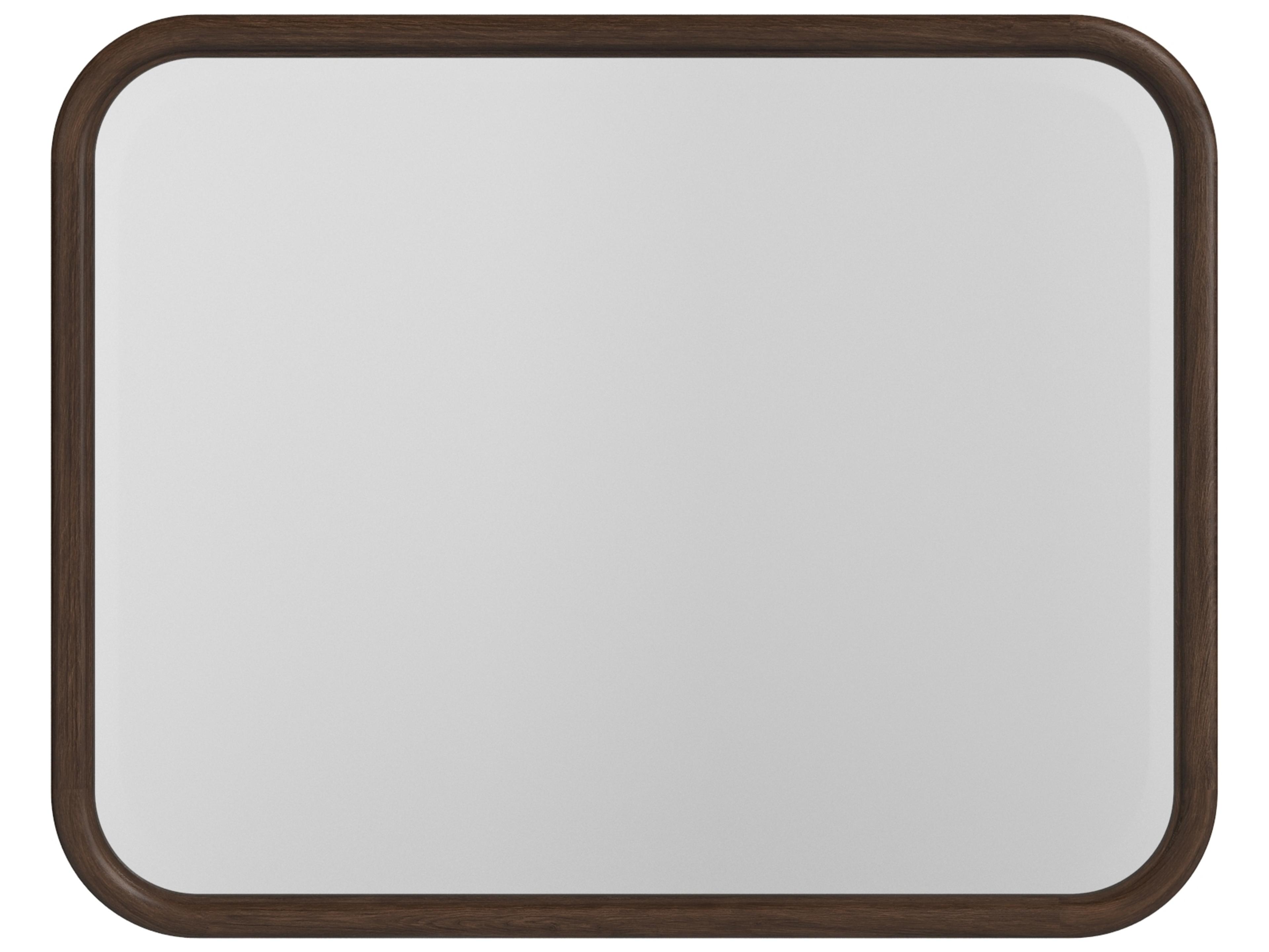 Verge Brown Handcrated Walnut Wall Mirror Rectangular