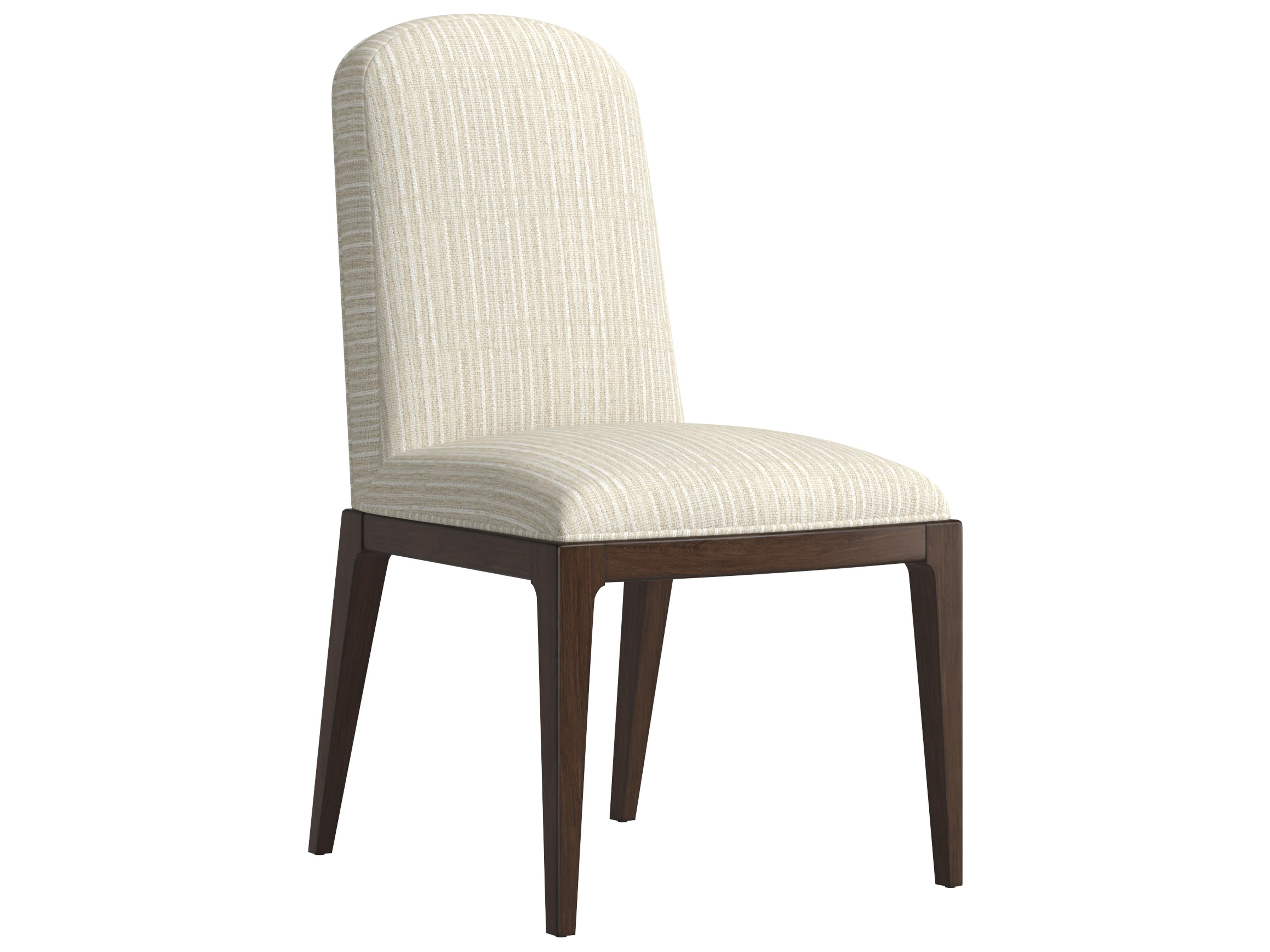 Verge Parrawood Beige Upholstered Armless Dining Chair Set of 2