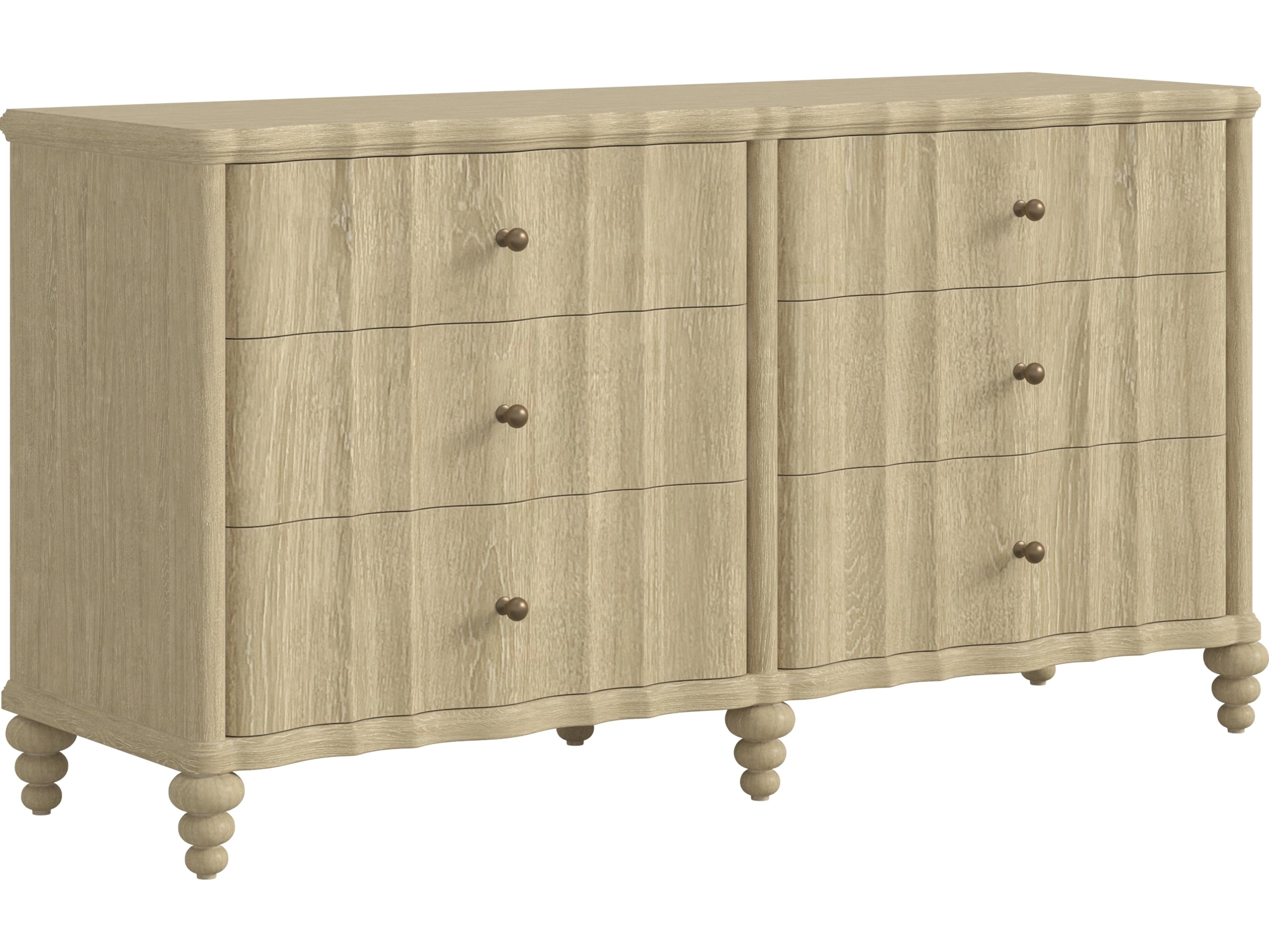 Haven 6-Drawers Natural Parrawood Double Dresser