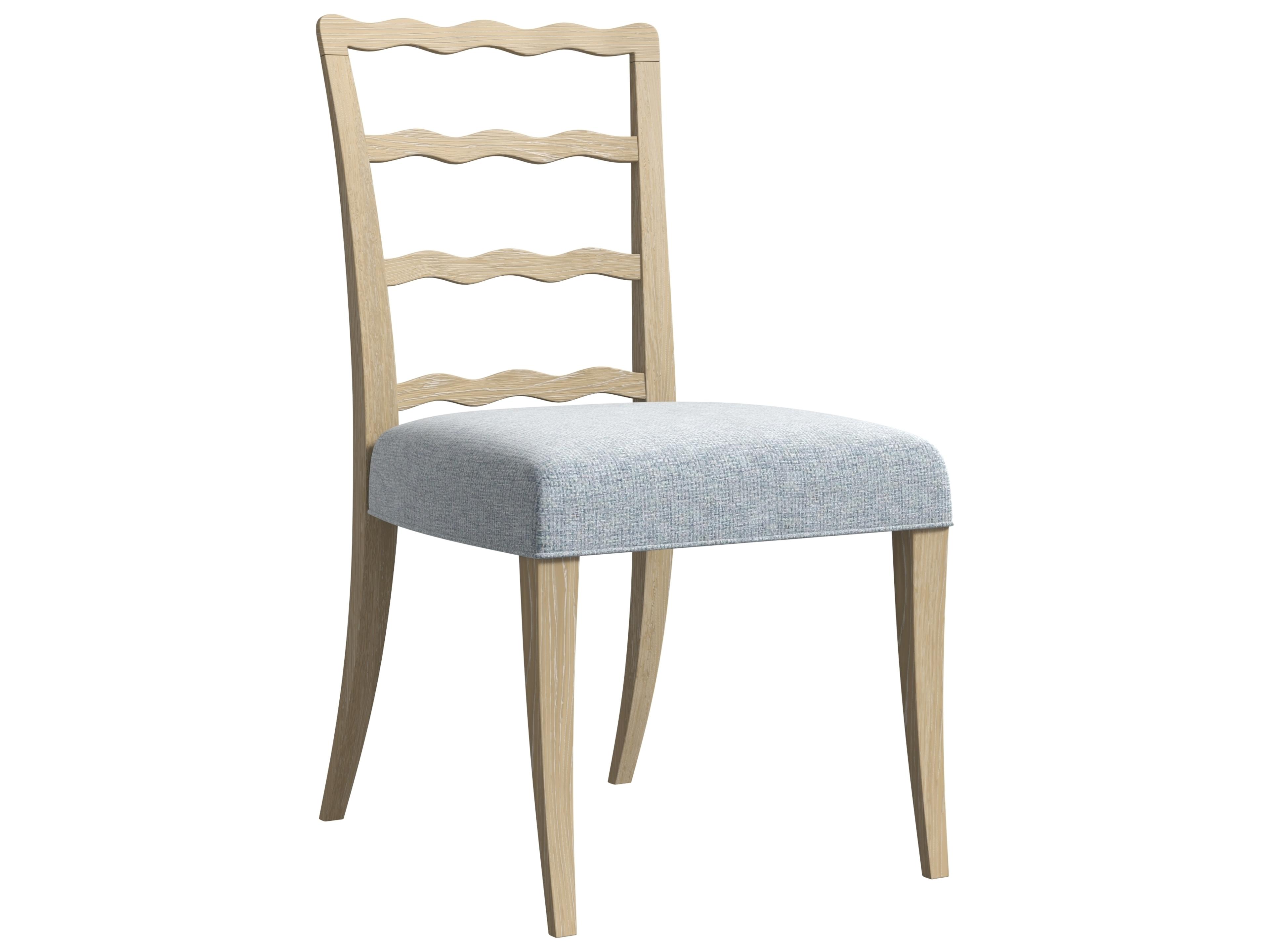 Haven Parrawood Natural Upholstered Armless Dining Chair Set of 2