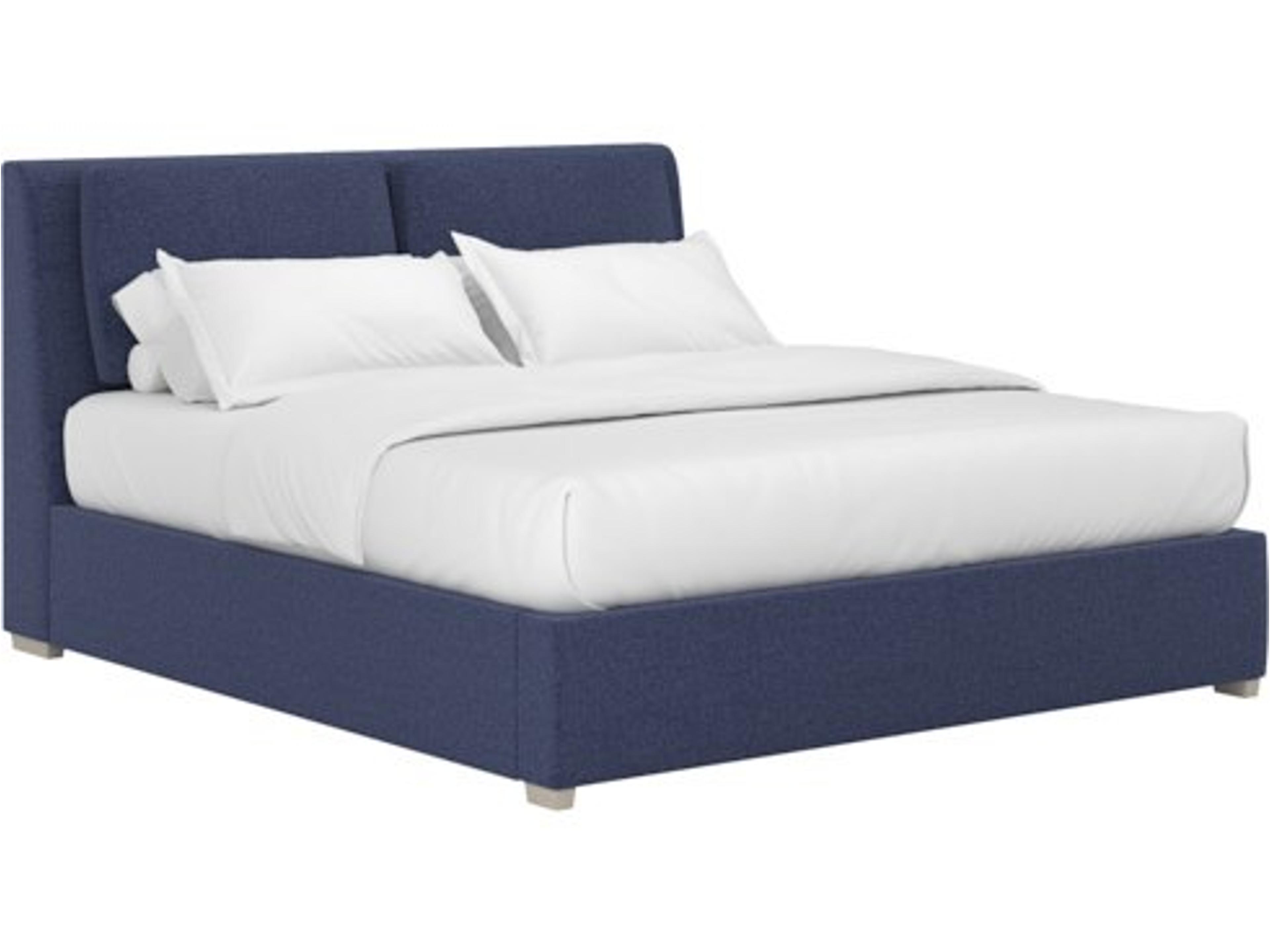 A.R.T. Furniture Upholstered Bed Program Eclipse Blue Queen Panel Bed